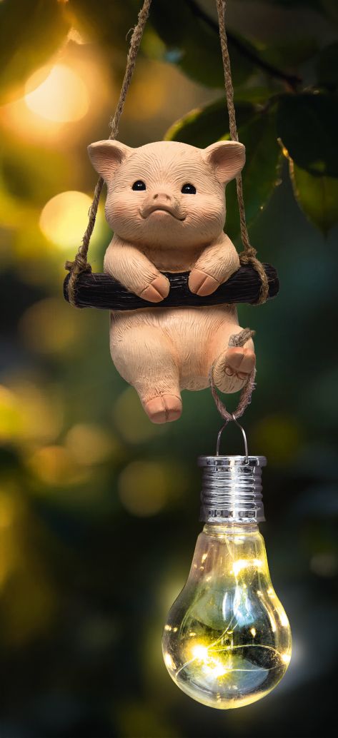 Solar H&auml;ngetier, Schwein - Bild 1