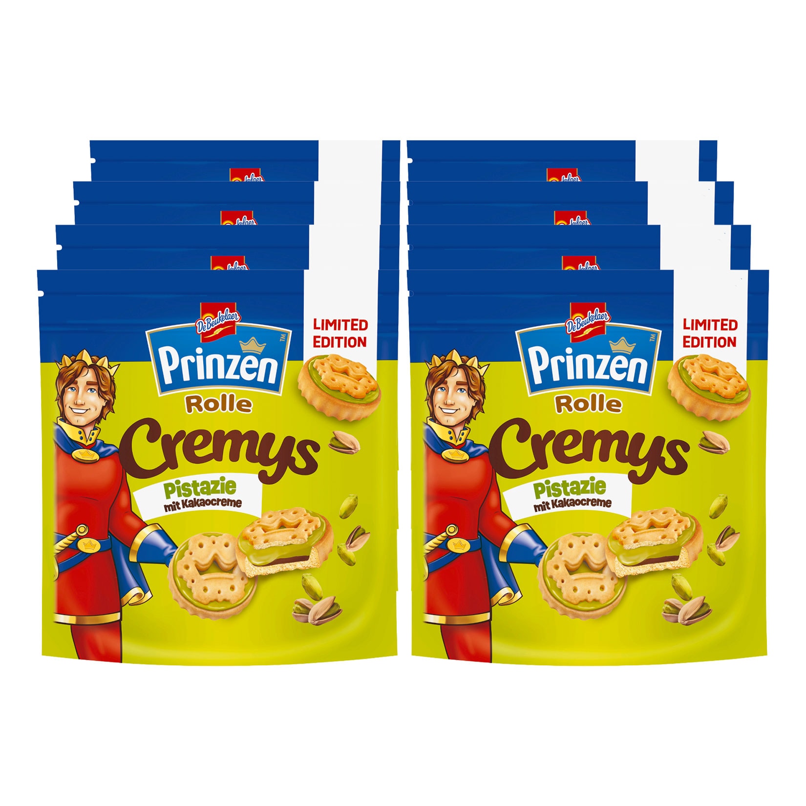Prinzen Rolle Cremys Pistazien Kakaocreme 172 g, 8er Pack - Bild 1