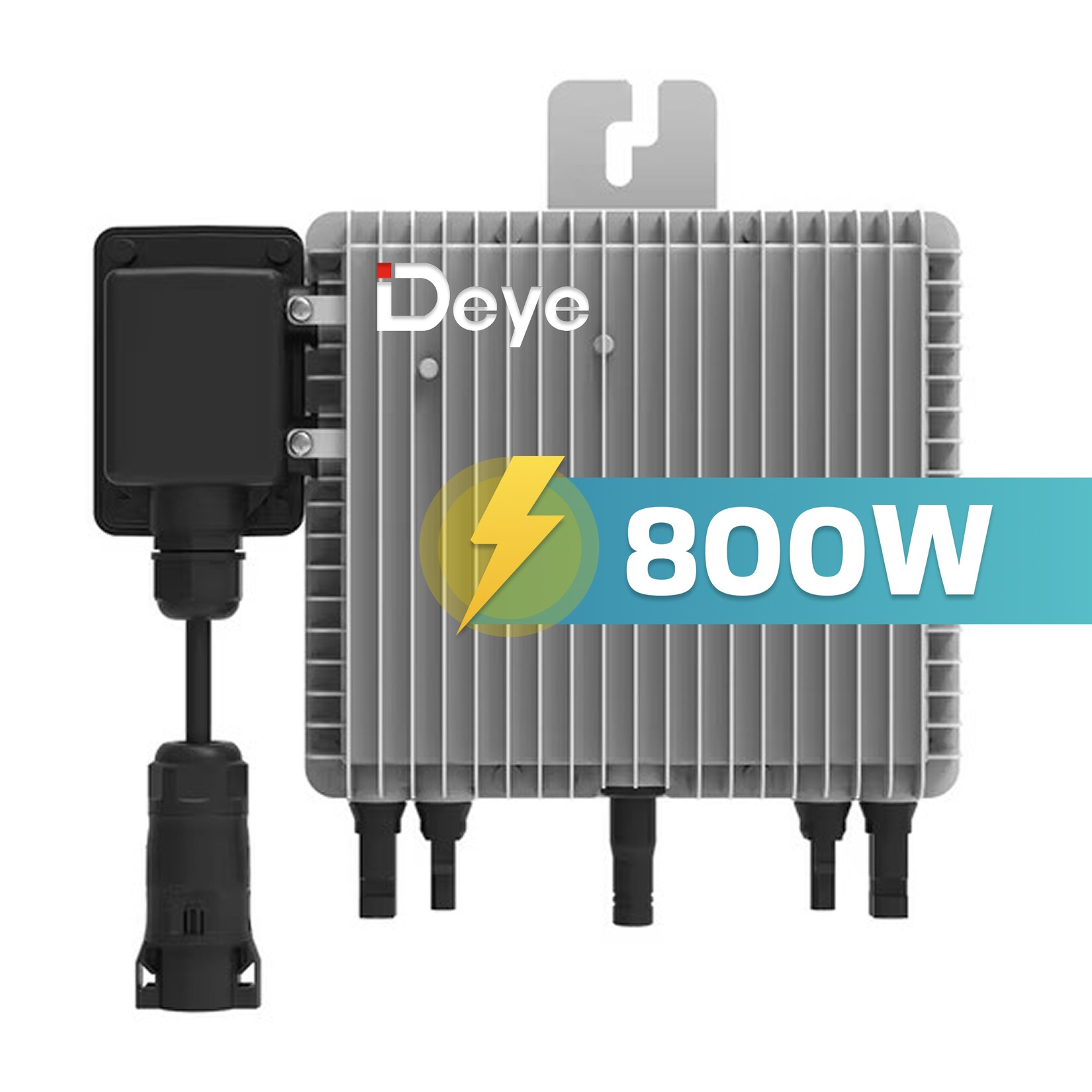 DEYE Mikro-Wechselrichter 800 W SUN-M80G4-EU-Q0 für Balkonkraftwerk, IP67 wetterfest, Plug&Play Installation, 2 MPPT, WIFI, Micro Inverter