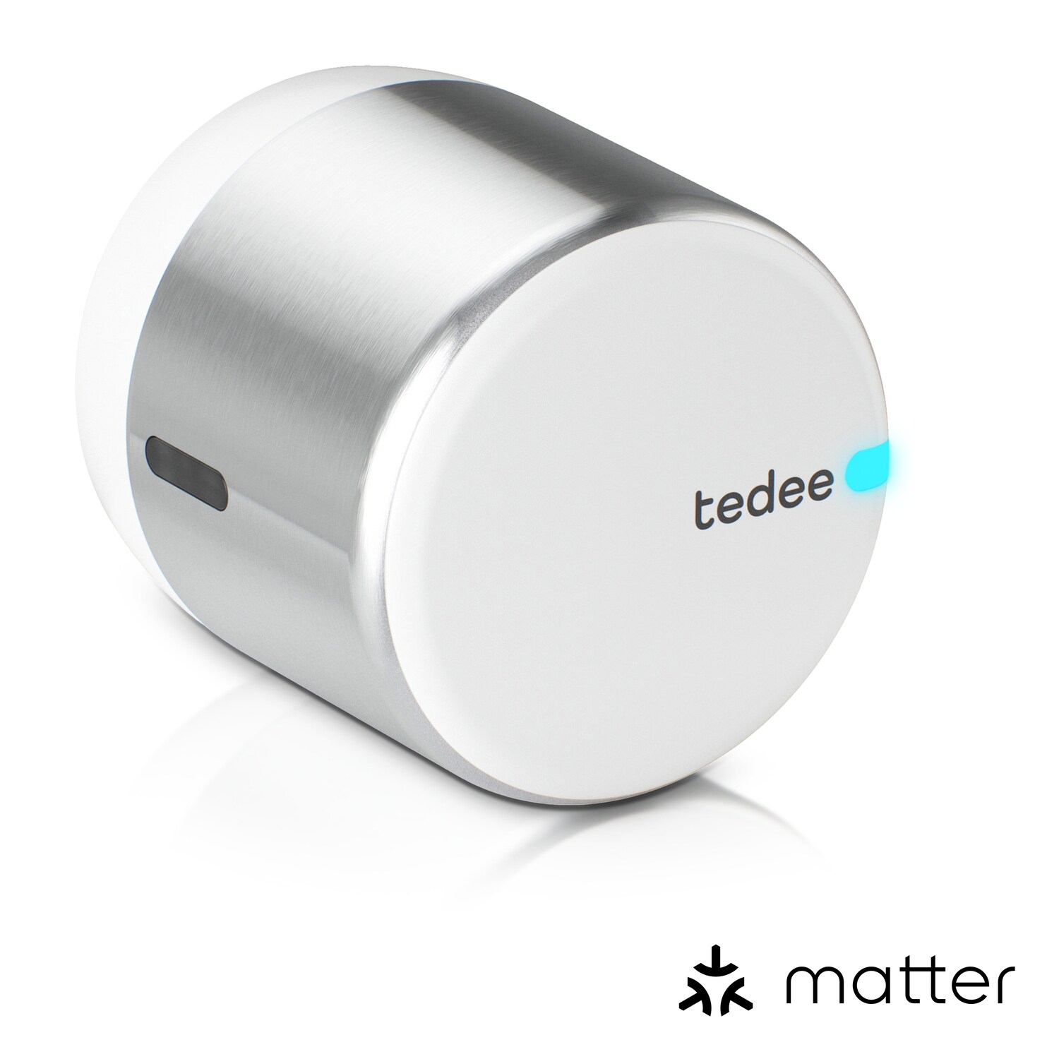 tedee Lock GO 2 Silber Aluminium + EU Adapter (Bluetooth, Matter over Thread) - Bild 1