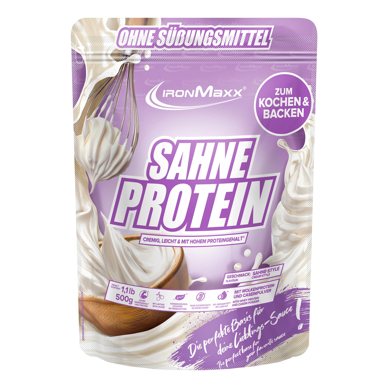 Ironmaxx Sahne Protein 500 g - Bild 1