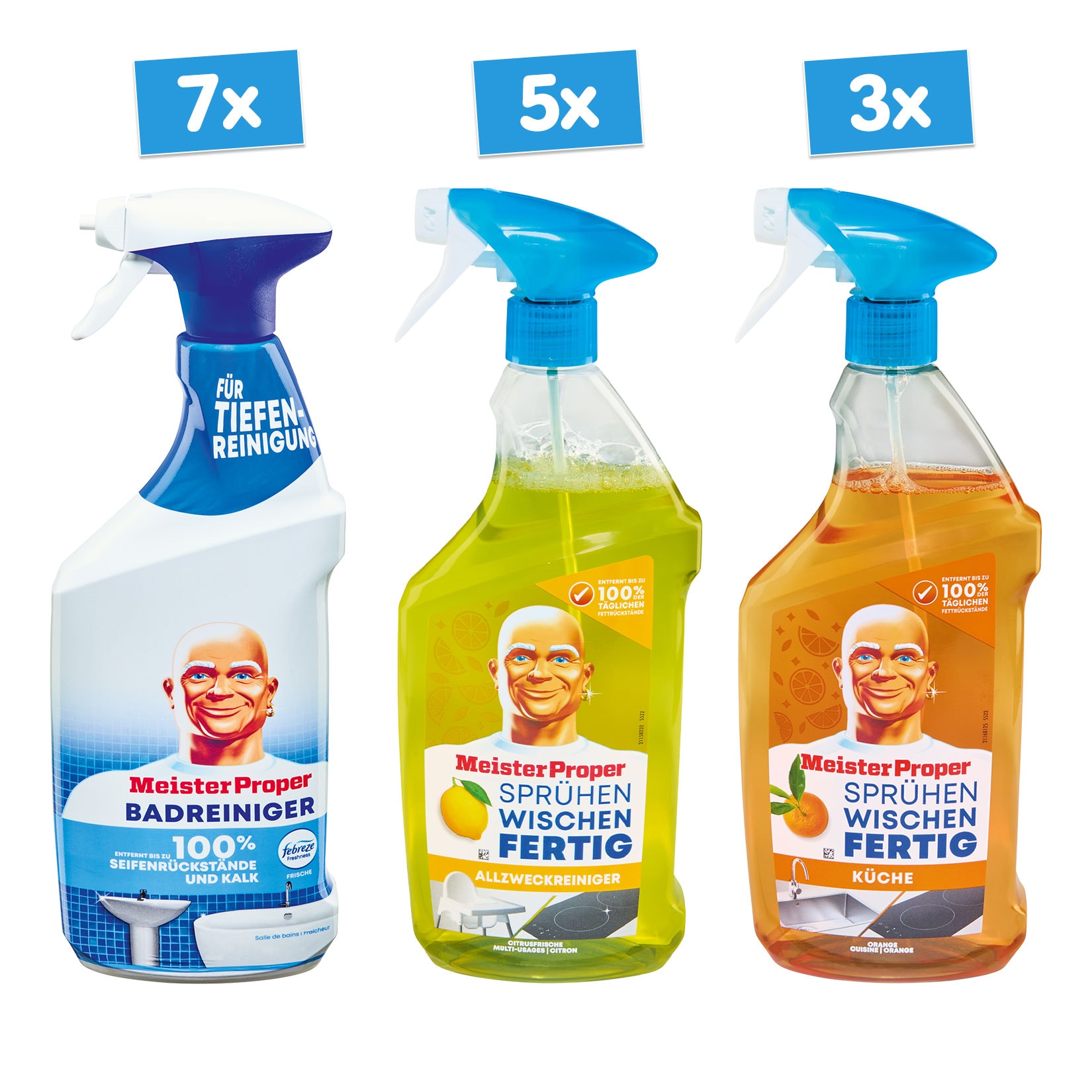 Meister Proper Reiniger 800 ml, verschiedene Sorten, 15er Pack - Bild 1
