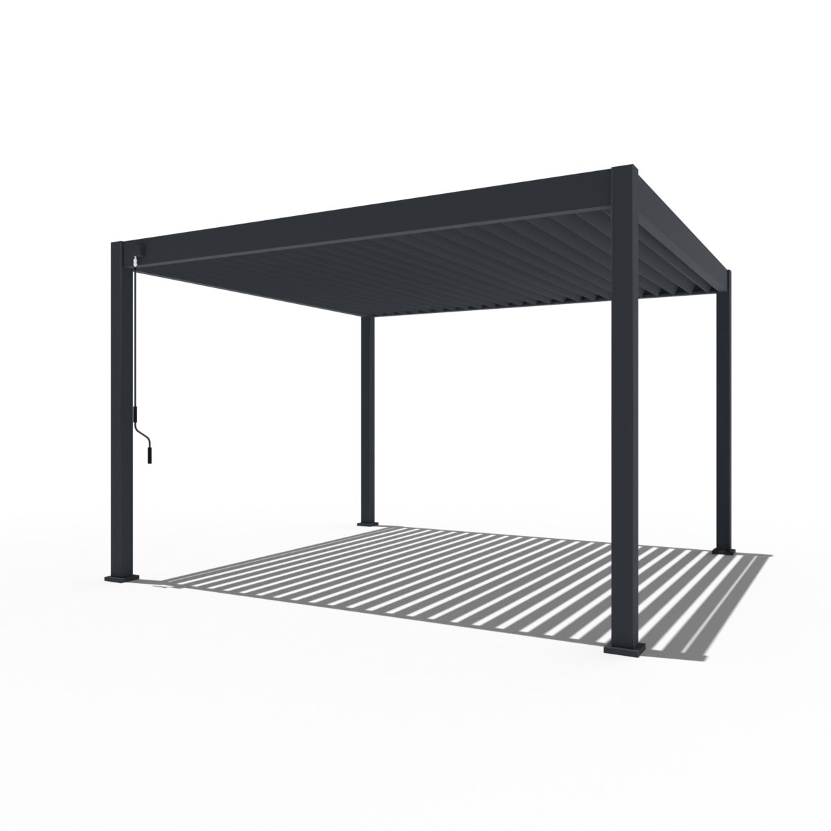 PergoLine Superior Pergola 3,6 m x 4 m anthrazit - Bild 1