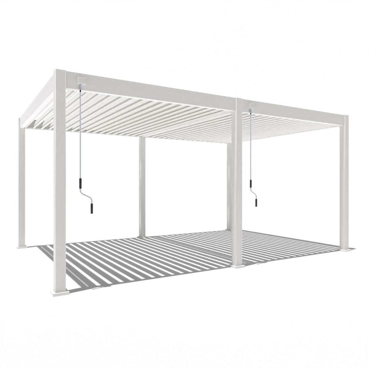 PergoLine Superior Pergola 3,6 m x 5,3 m weiß
