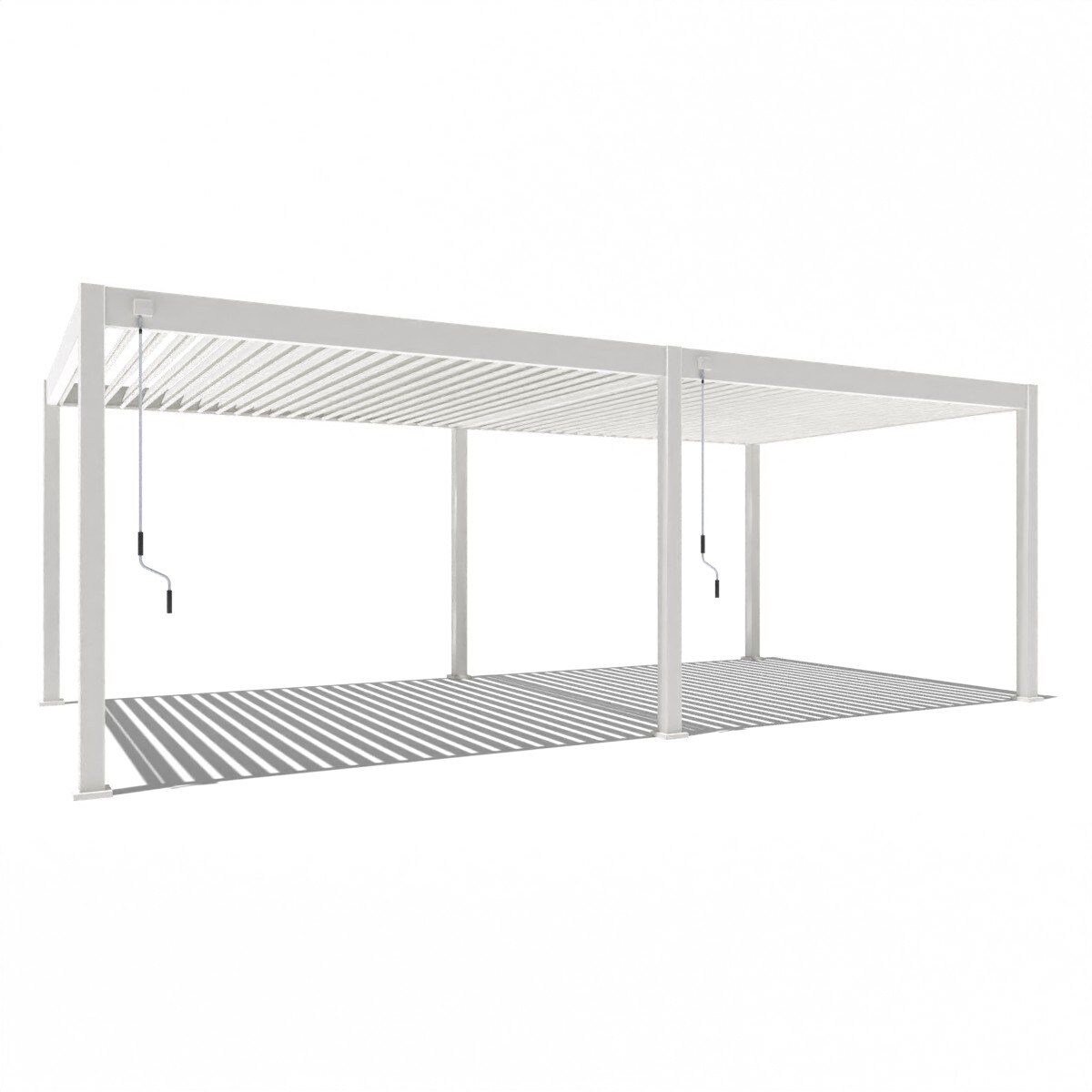 PergoLine Superior Pergola 3,6 m x 7,2 m weiß