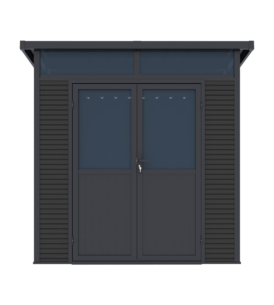 Pergoline Gartenhaus 2222 Aluminium & WPC Anthrazit - Bild 1