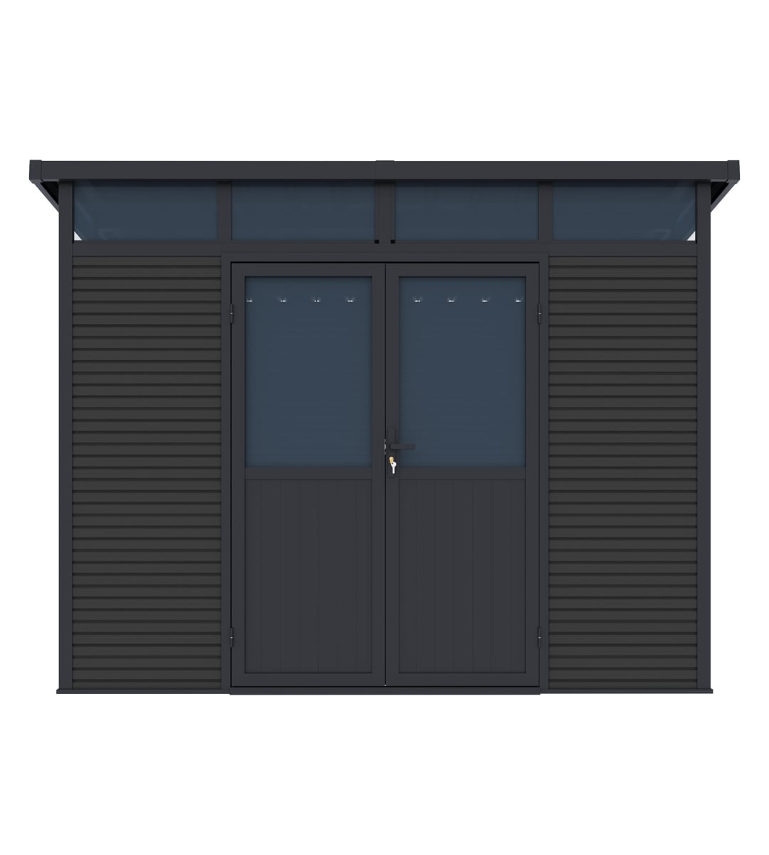 Pergoline Gartenhaus 2822 Aluminium & WPC Anthrazit - Bild 1