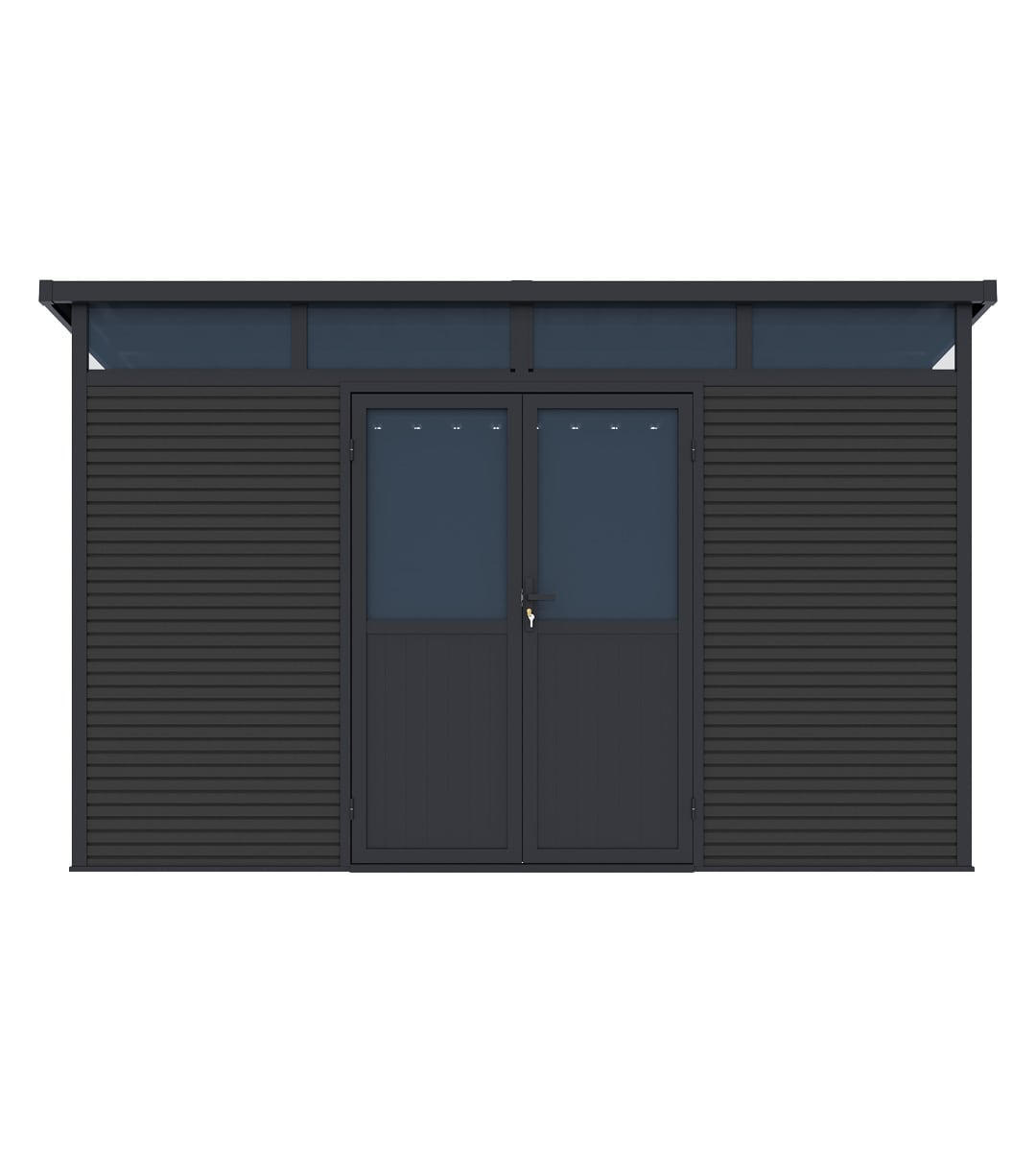 Pergoline Gartenhaus 3422 Aluminium & WPC Anthrazit - Bild 1