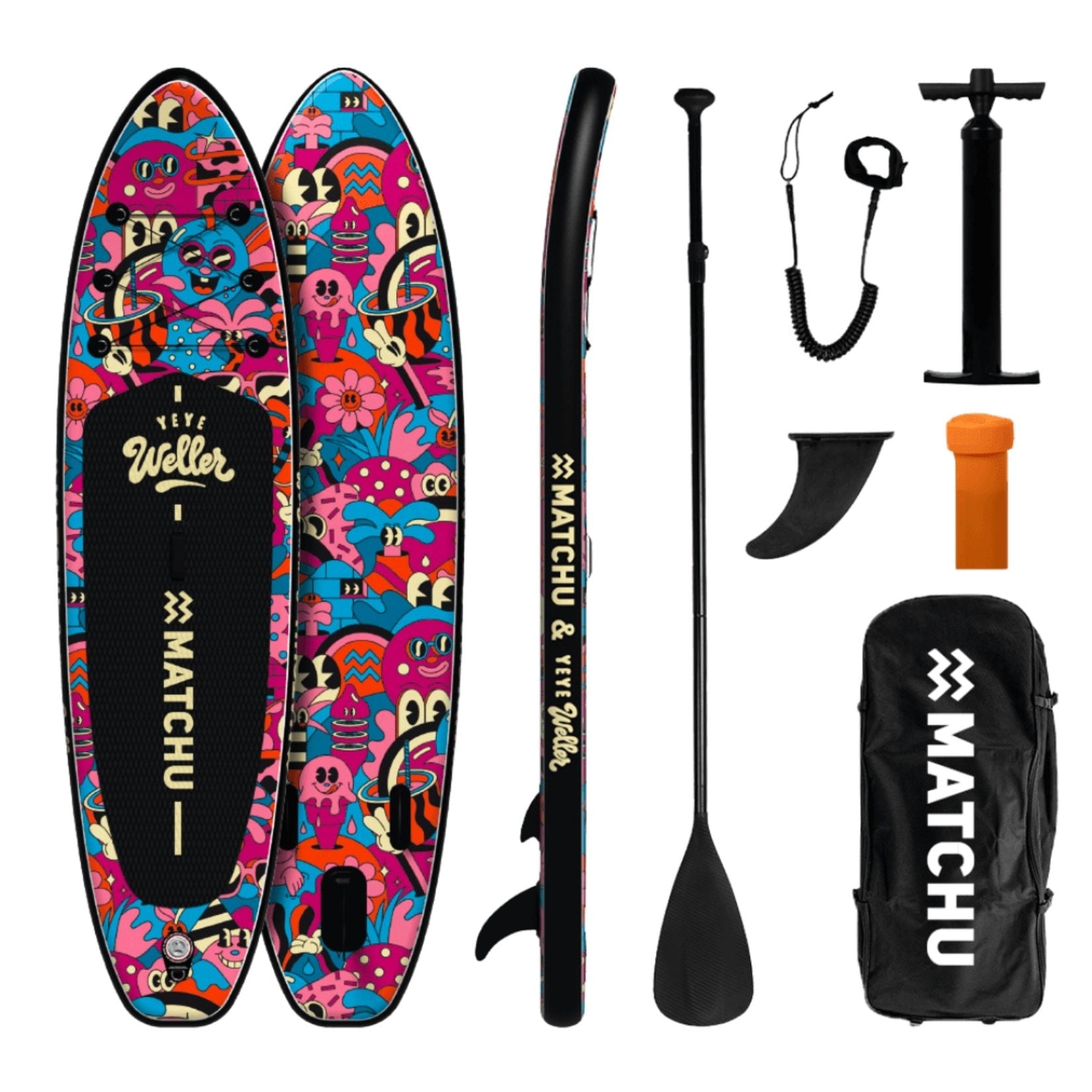 MATCHU Stand Up Paddle Yeye Weller 320x81 cm - Aufblasbares Sup Board - Limited Edition - Bild 1