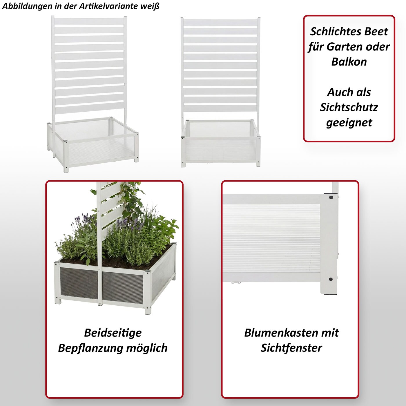 graue blumenksten fr balkon Beton Blumenkasten grau, lnglich
