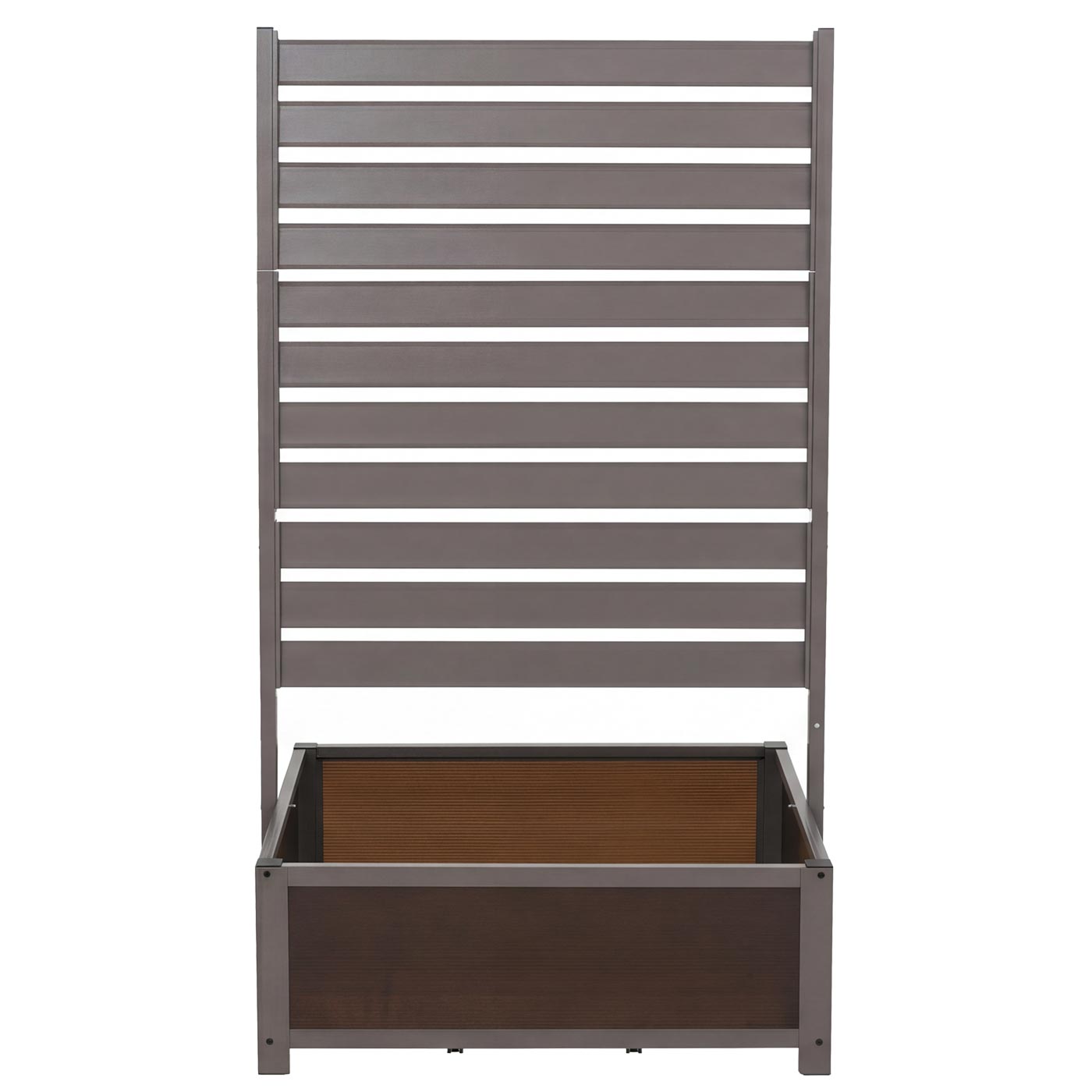 Aluminium Beet mit Rankgitter MCW-P97, Blumenkasten Pflanzkbel Spalier,  158x90x75cm ~ grau online kaufen bei Netto