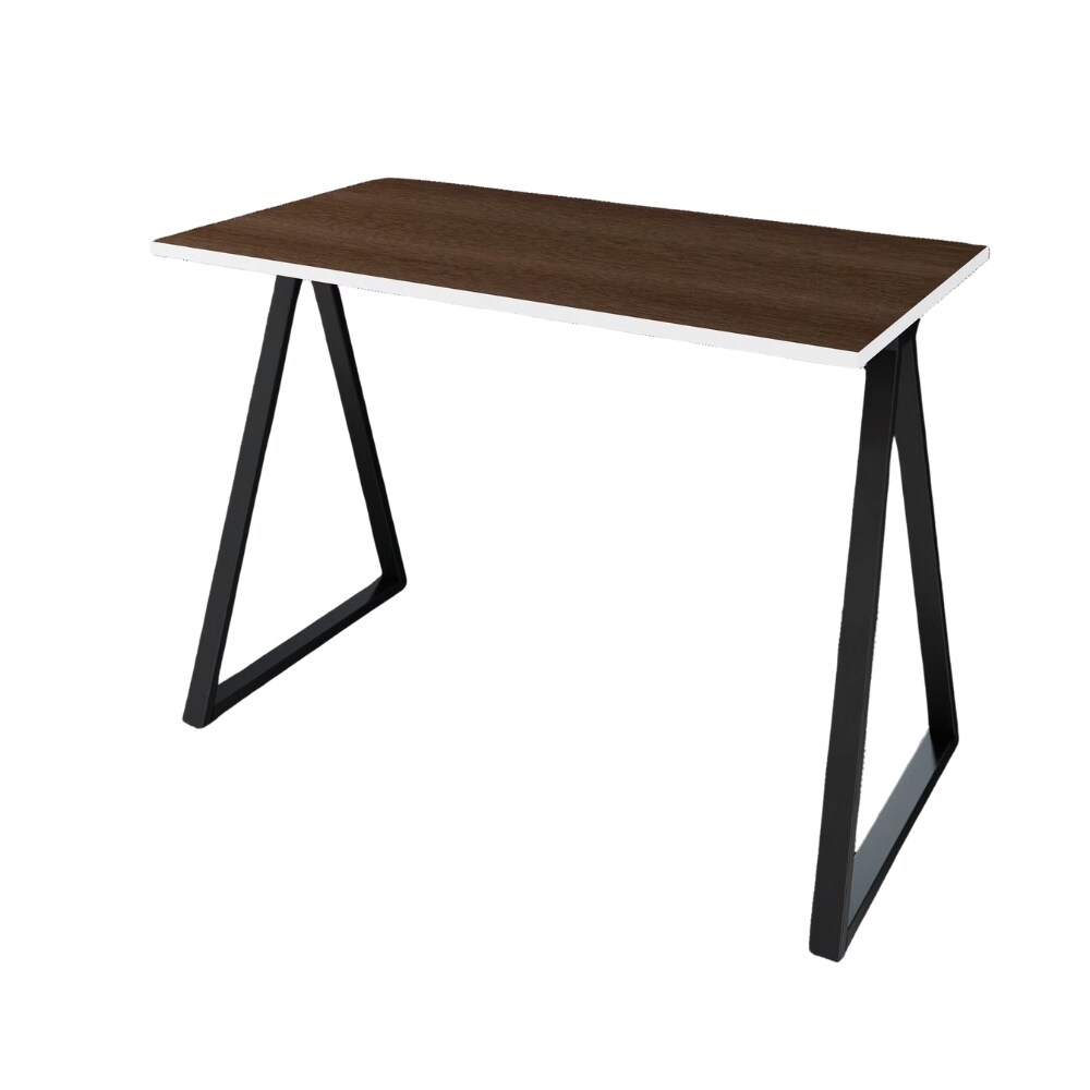 Letti Moderni Schreibtisch Wye 110x60 cm – Schwarz mit Wengue Dekor
