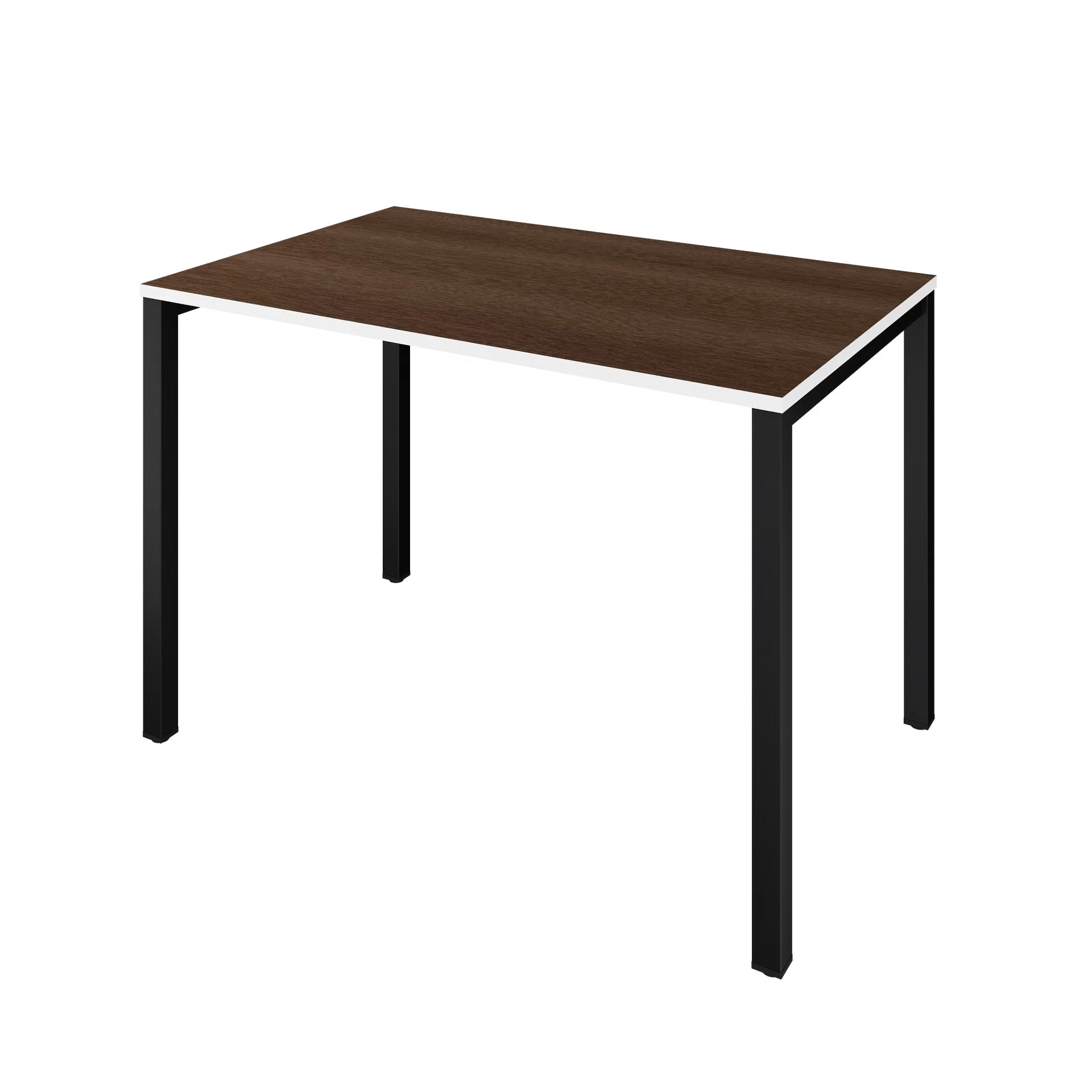 Letti Moderni Schreibtisch Coeu 110x70 cm &ndash; Wei&szlig; mit Eiche Wei&szlig; Dekor - Bild 1