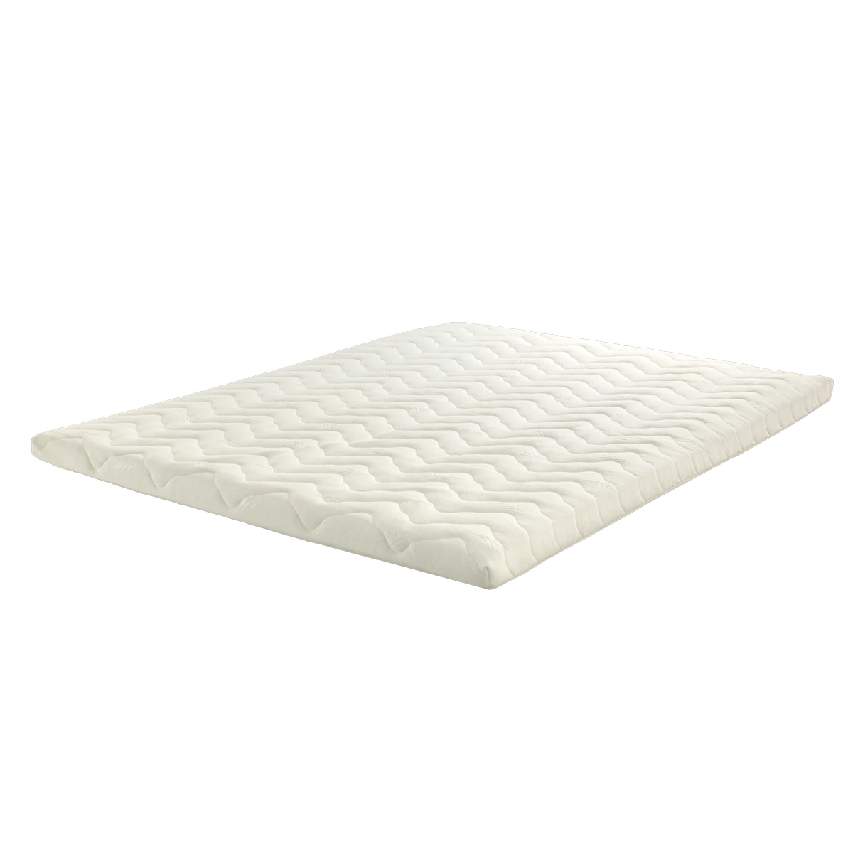 Letti Moderni Topper Lux Latex Weiß 150x190 cm – Höhe 8 cm