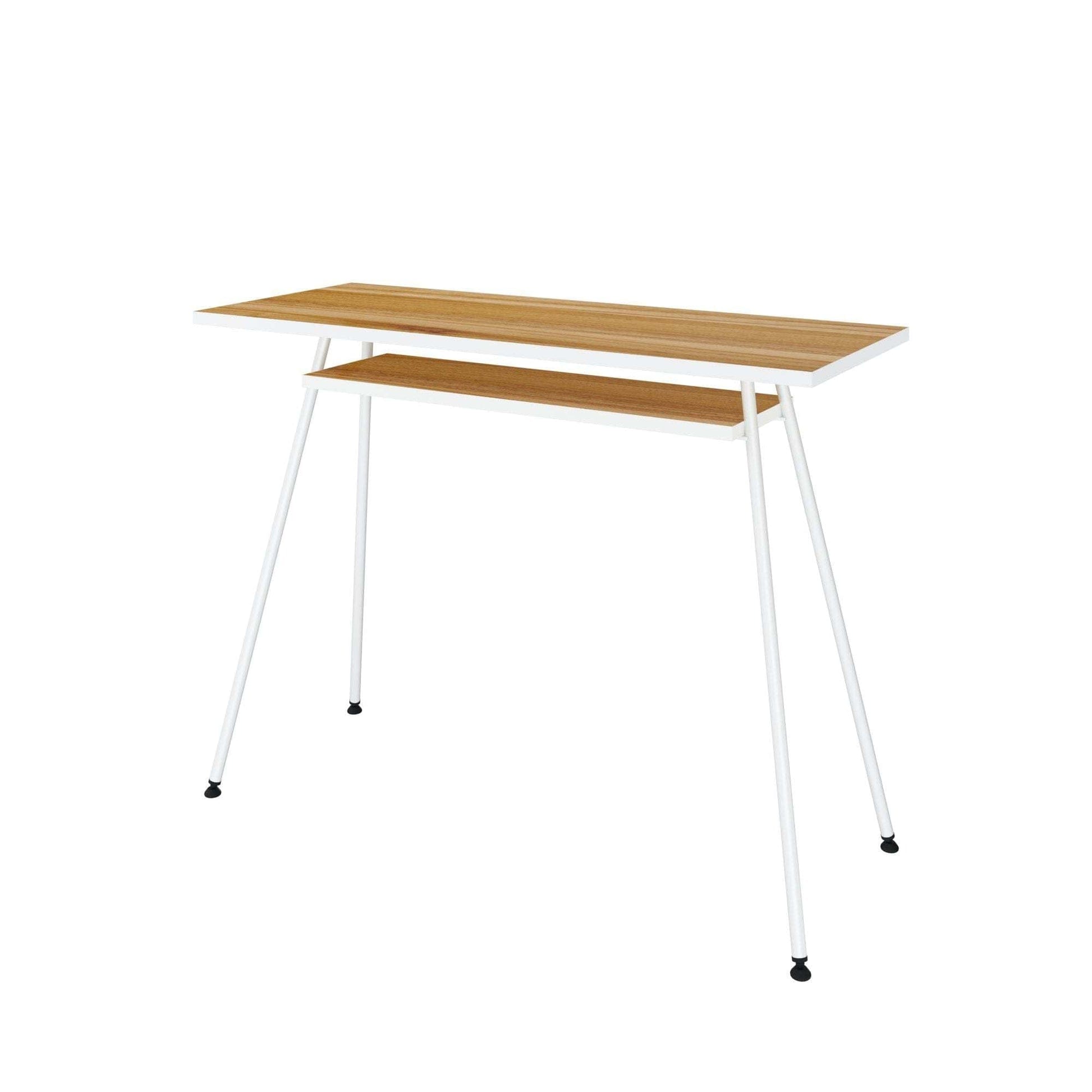 Letti Moderni B&uuml;rotisch Kost Dash 100x40 cm &ndash; Walnuss Tr&oacute;ia mit Wei&szlig; - Bild 1