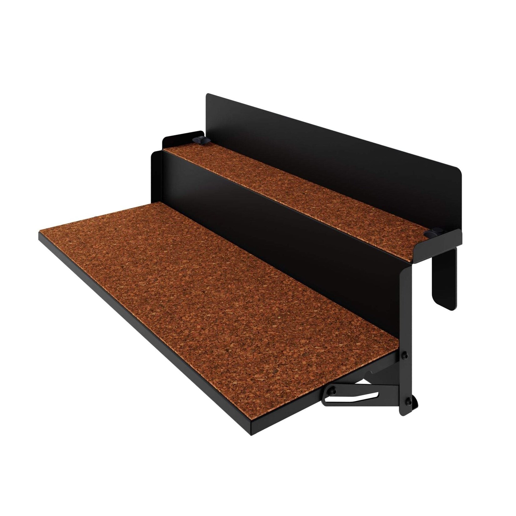 Letti Moderni Balkontisch – hängend – LEVIRA – Modell 64 – Metall – Schwarz – 64x35x29 cm
