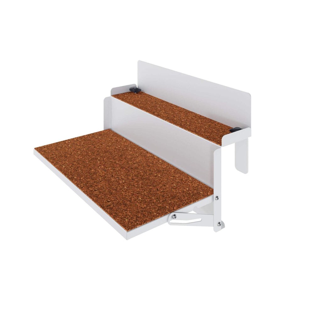 Letti Moderni Balkontisch – hängend – LEVIRA – Modell 48 – Metall – Weiß – 48x35x29 cm