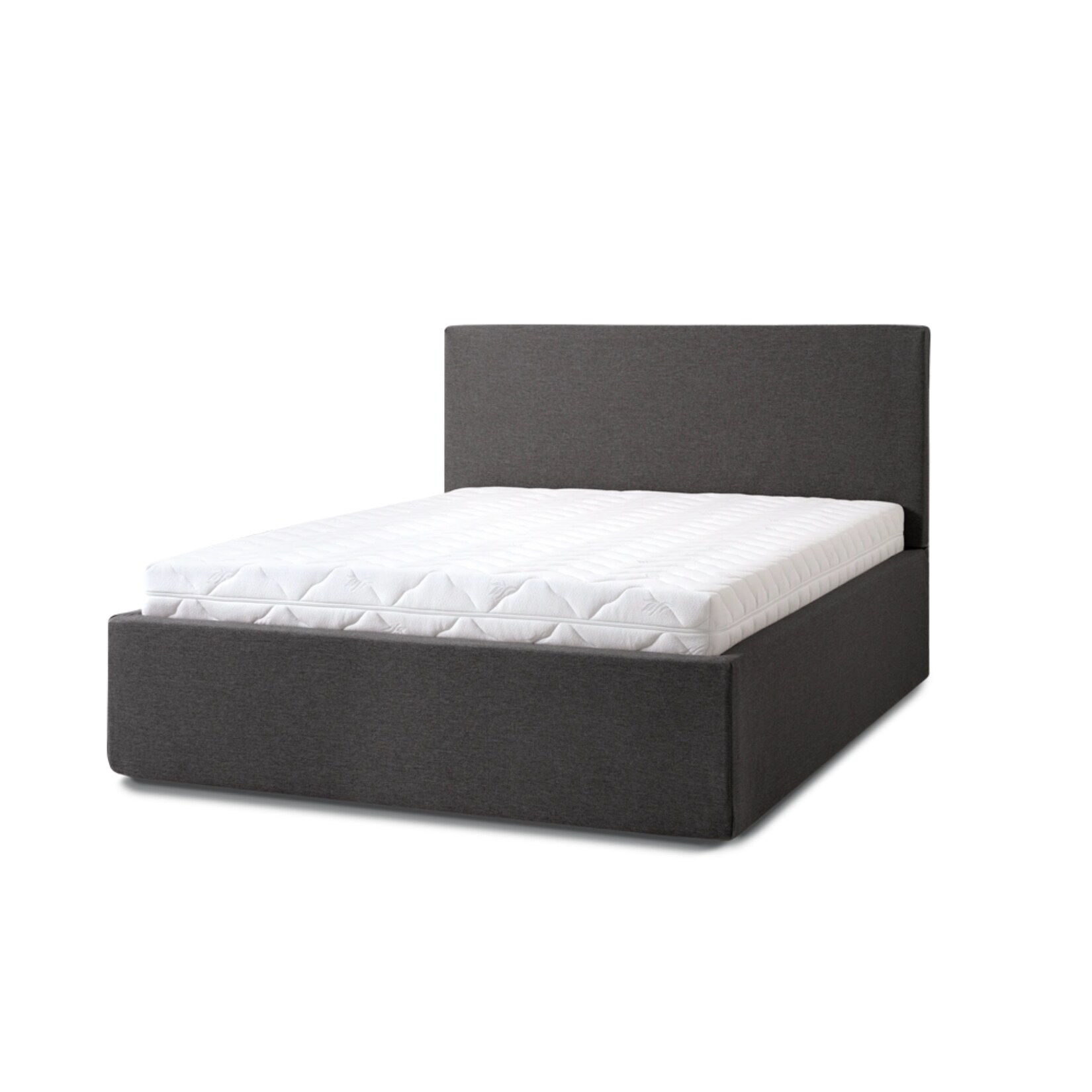 Letti Moderni Polsterbett Puro Grande 160x200 in Siena Dark Gray