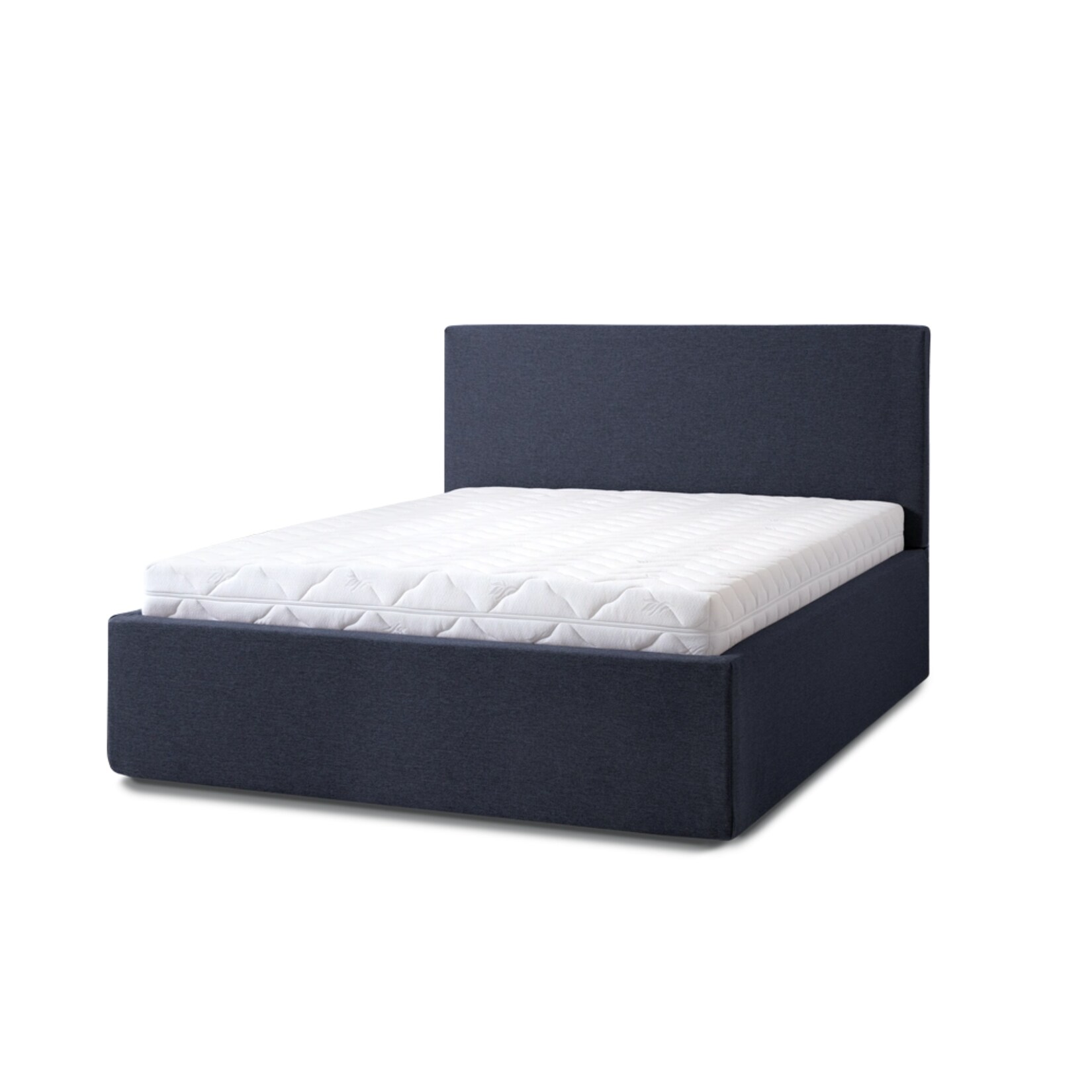 Letti Moderni Polsterbett Puro Grande 160x200 in Siena Dark Blue