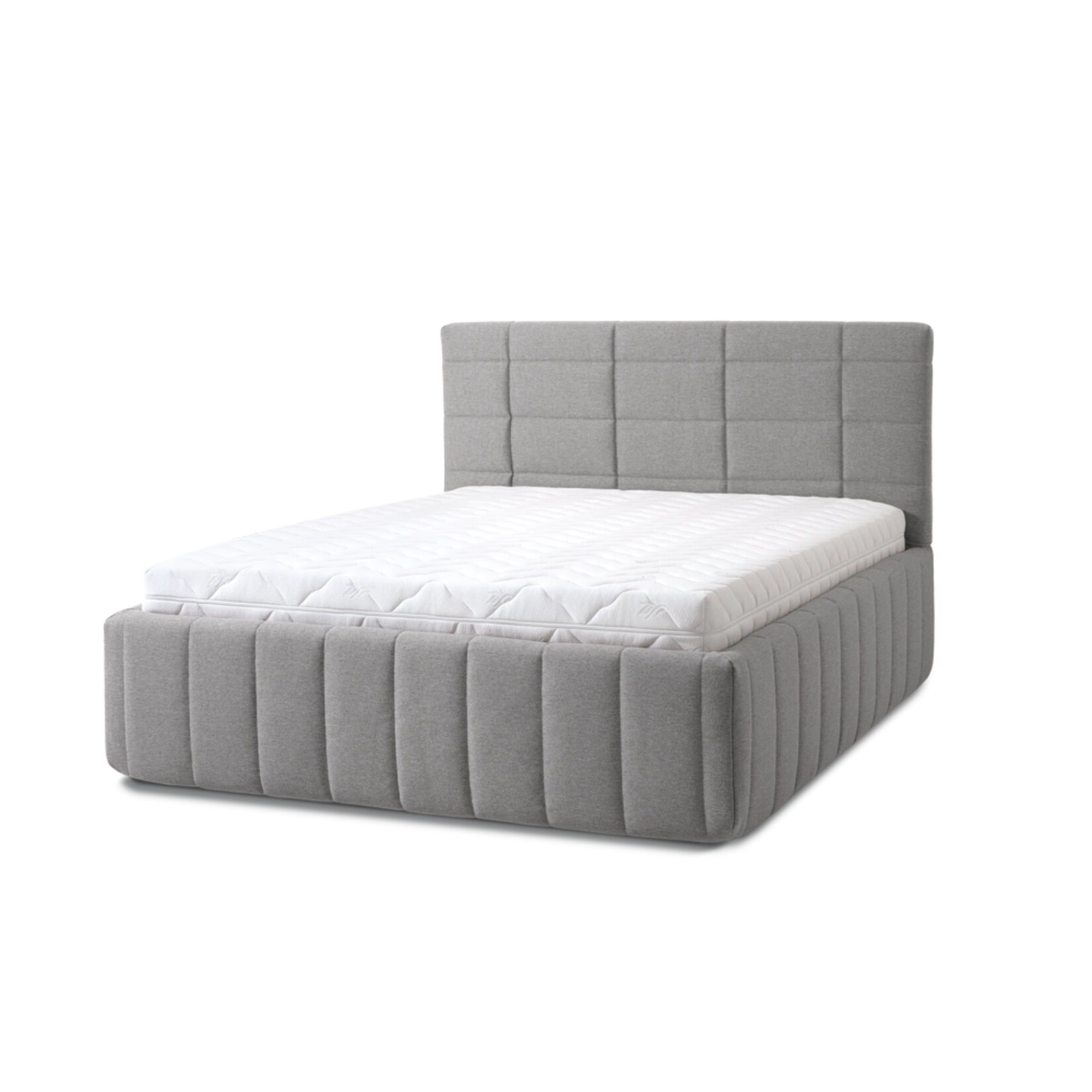 Letti Moderni Polsterbett Reta Grande 180x200 in Siena Gray