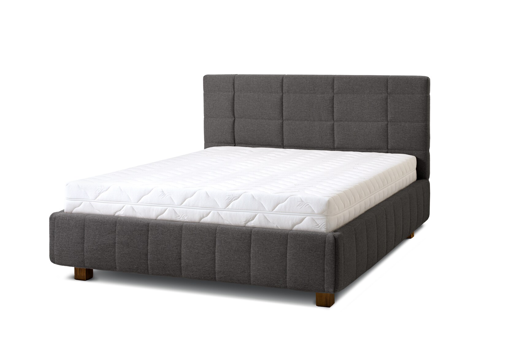 Letti Moderni Polsterbett Reta Grande 180x200 in Siena Dark Gray