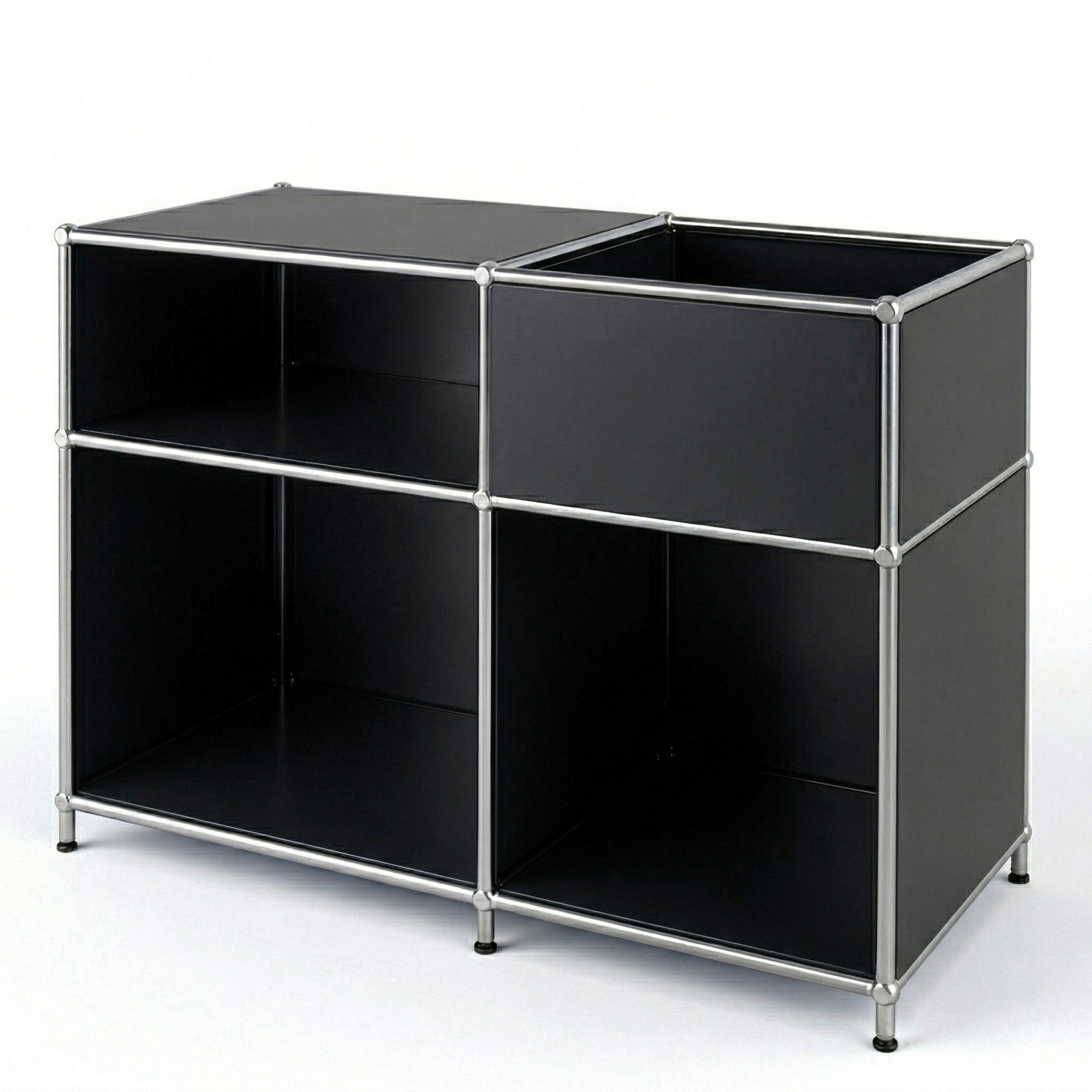 Floordirekt Metallregal | Concept Epure MK-030 | Standregal mit 3 Ablagen & Stauraumfach - Bild 1
