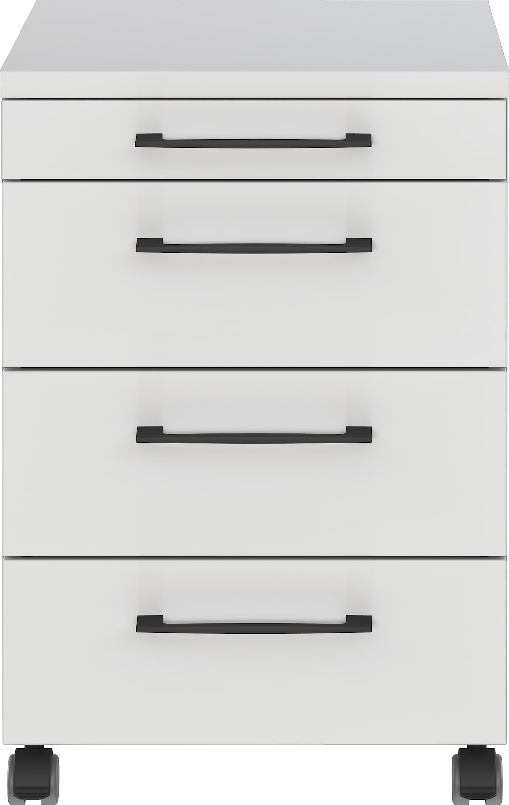 Germania Rollcontainer 4251-69 GW-Profi, in Lichtgrau, mit Utensilienfach, 42 x 61 x 49 cm (BxHxT)