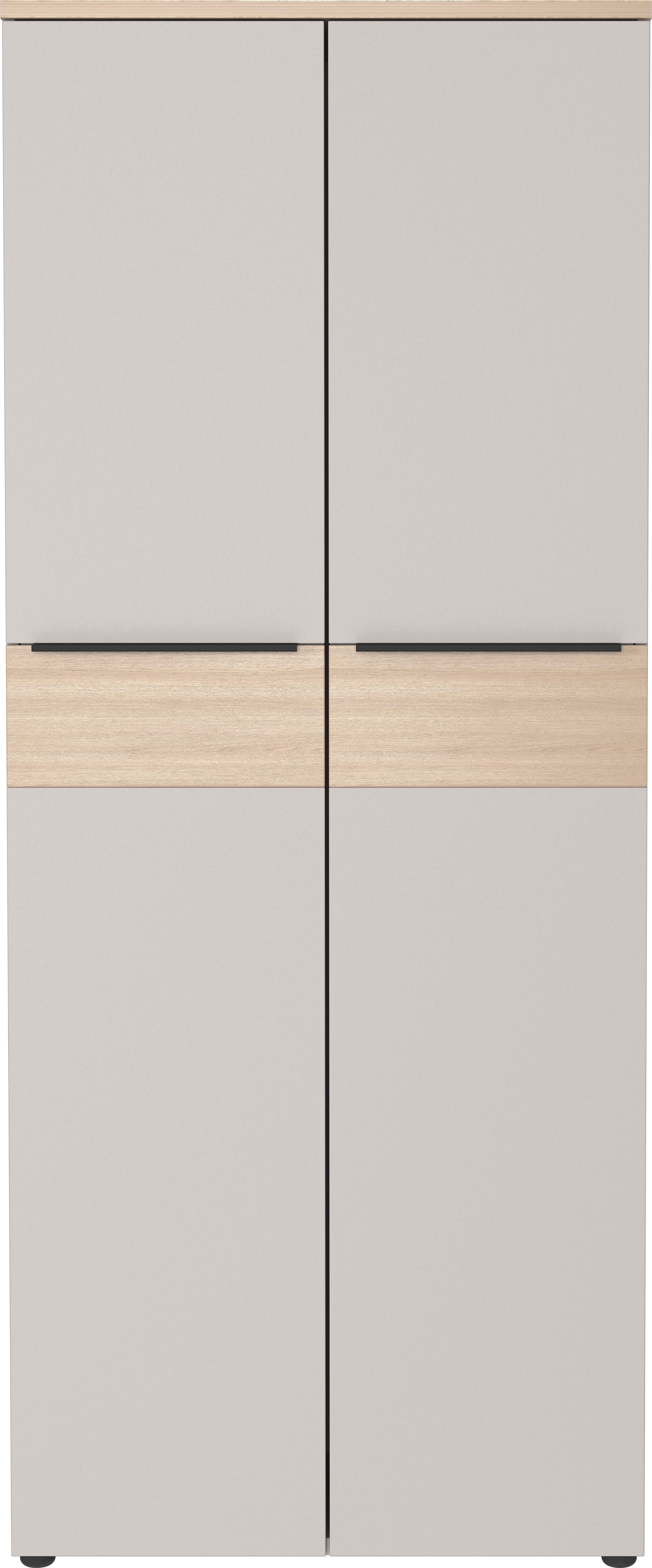 Germania Aktenschrank 4441-654 GW-Oviedo, in Kaschmir/Lindberg-Eiche-Nb., mit T&uuml;rd&auml;mpfung, 80 x 197 x 40 cm (BxHxT) 