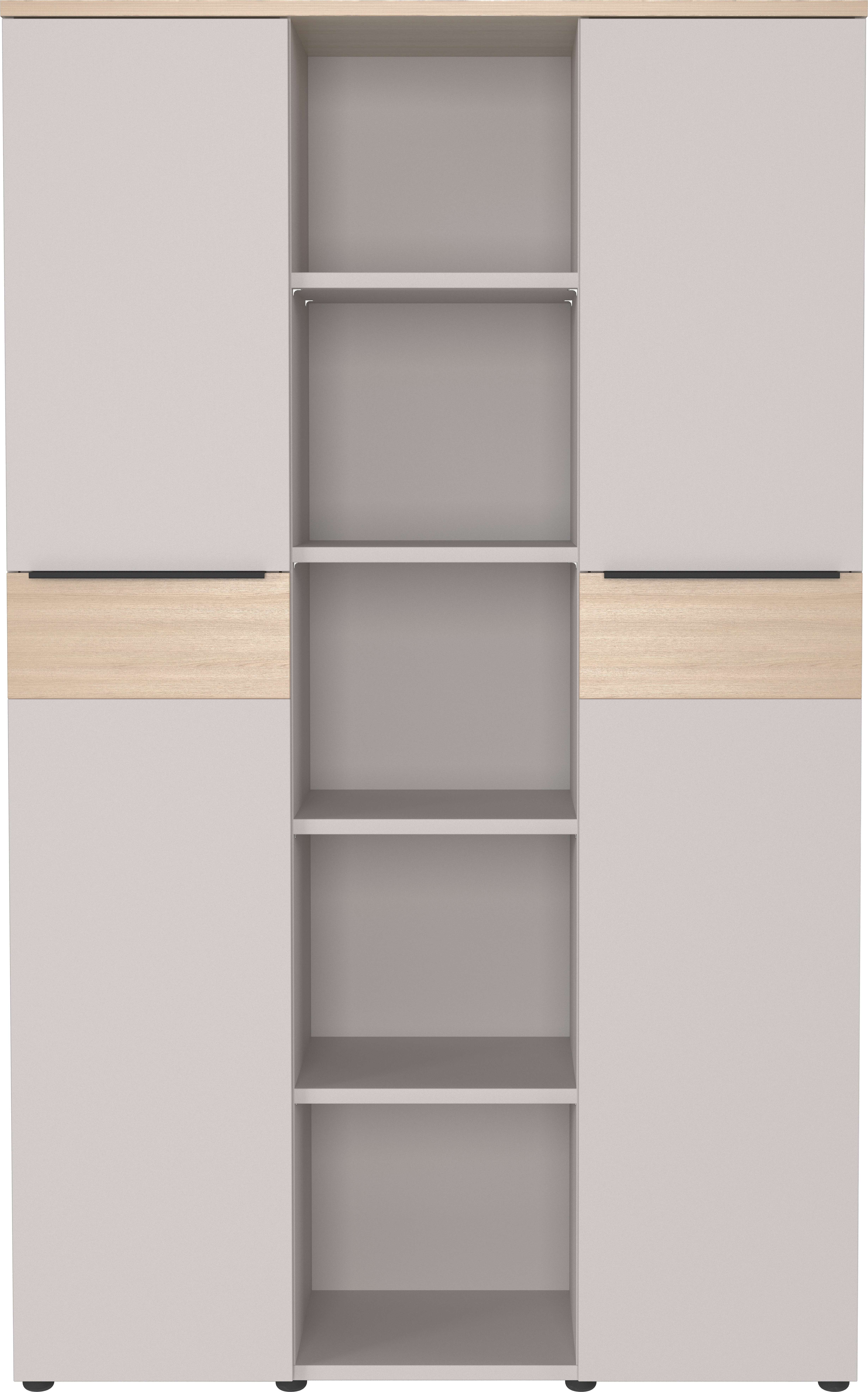 Germania Aktenschrank 4442-654 GW-Oviedo, in Kaschmir/Lindberg-Eiche-Nb., mit T&uuml;rd&auml;mpfung, 120 x 197 x 40 cm (BxHxT) - Bild 1