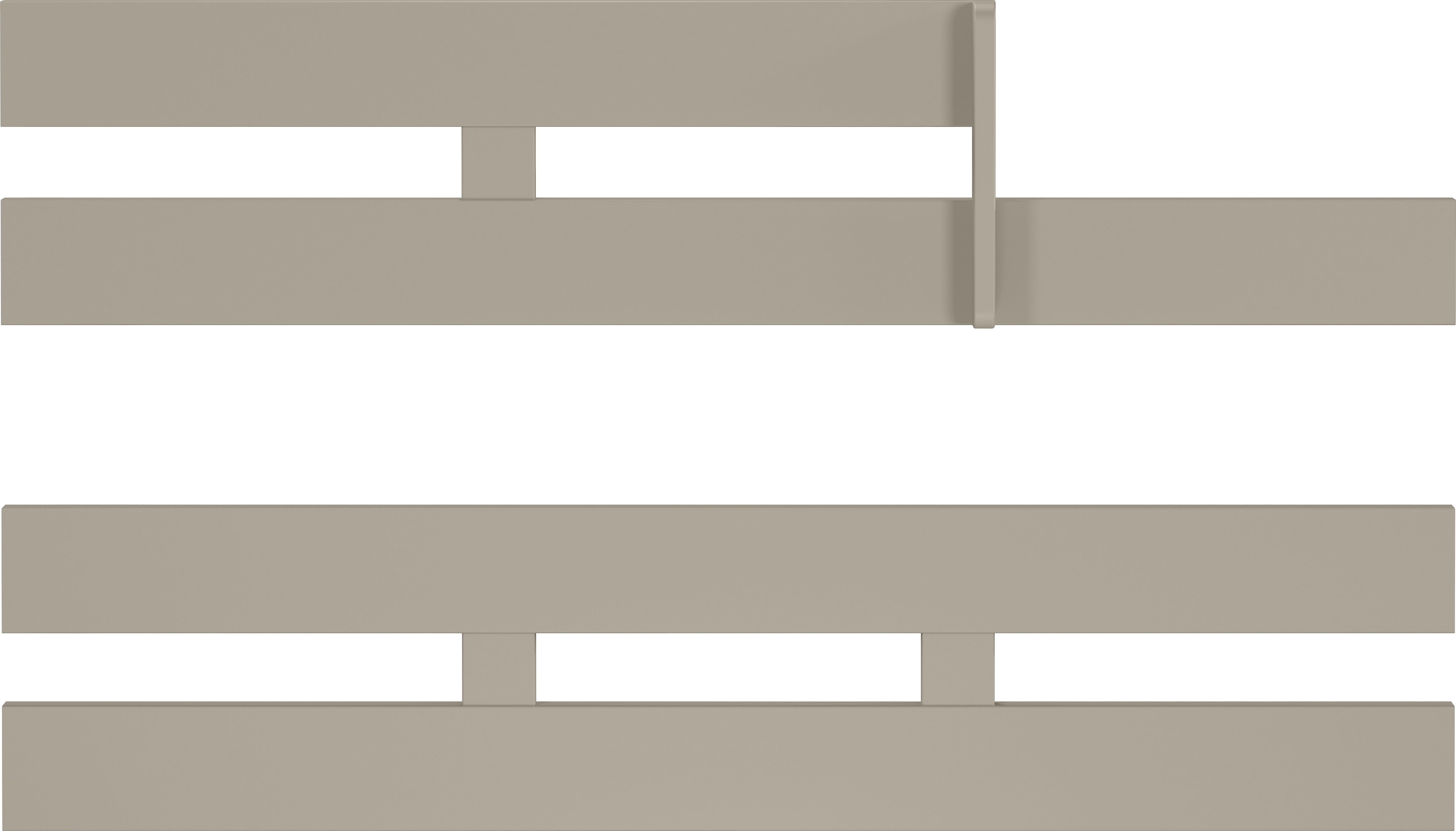 Germania Sicherheitsset 7029-186 GW-Tomino, in Steingrau, passend zum Kinderbett 7026, 139 x 31 x 79 cm (BxHxT) 