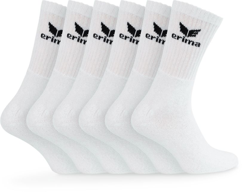 Erima Sportsocken 6er Pack white 39/42 - Bild 1