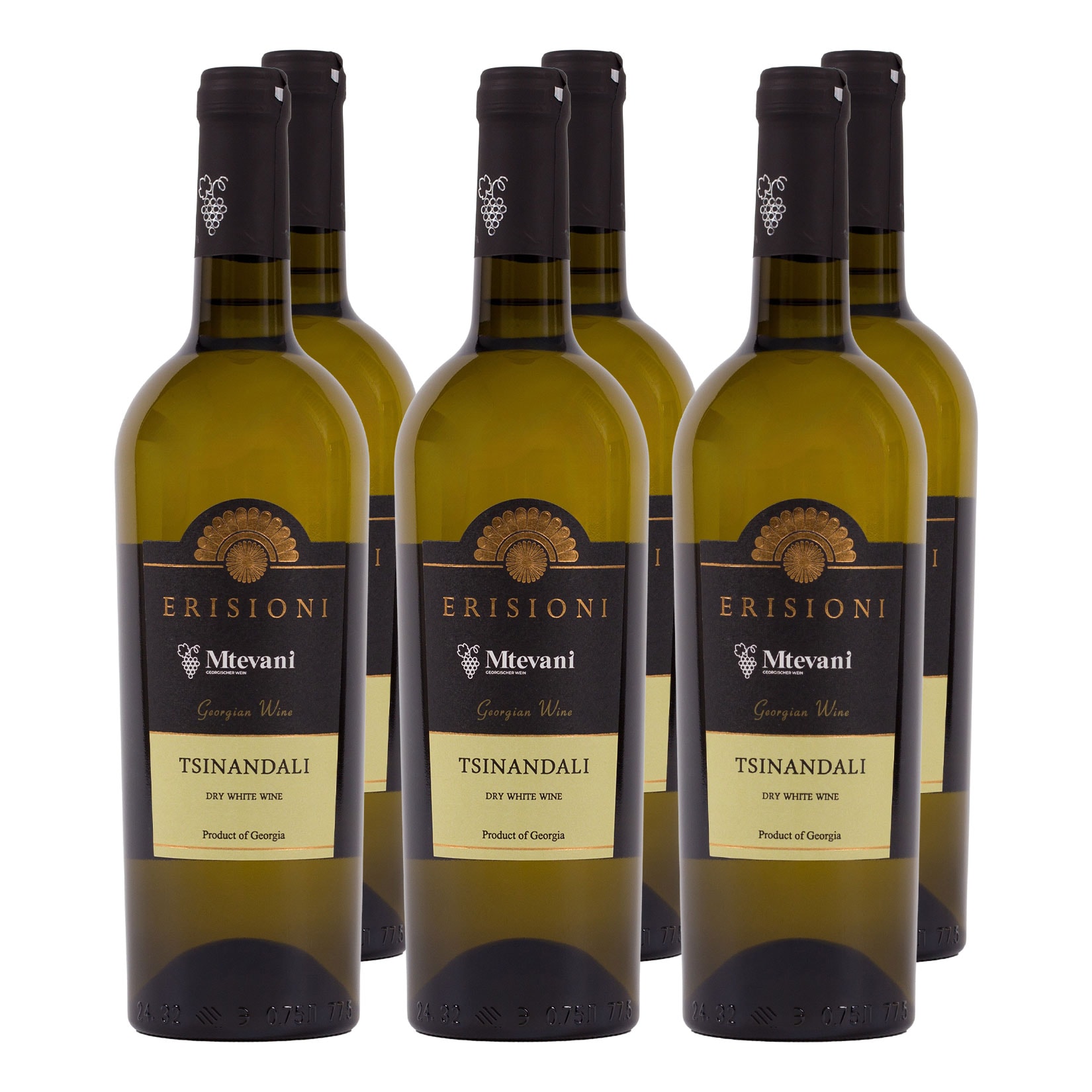 ERISIONI Tsinandali Wei&szlig;wein trocken 12 % vol 6 x 0,75 Liter - Bild 1
