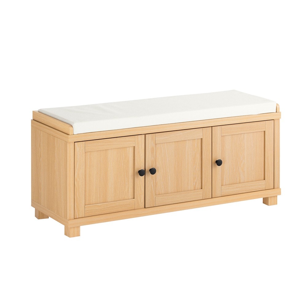 SoBuy Schuhbank mit 3 T&uuml;ren 104x35x47cm Nordisch - Bild 1