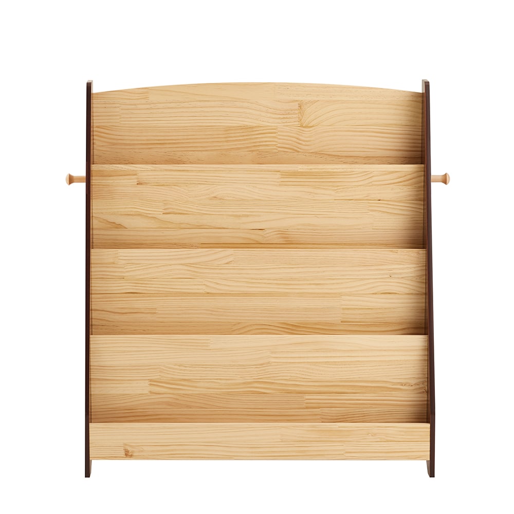 SoBuy Kinderregal mit 4 F&auml;chern Natur 91x30x89cm Nordisch 