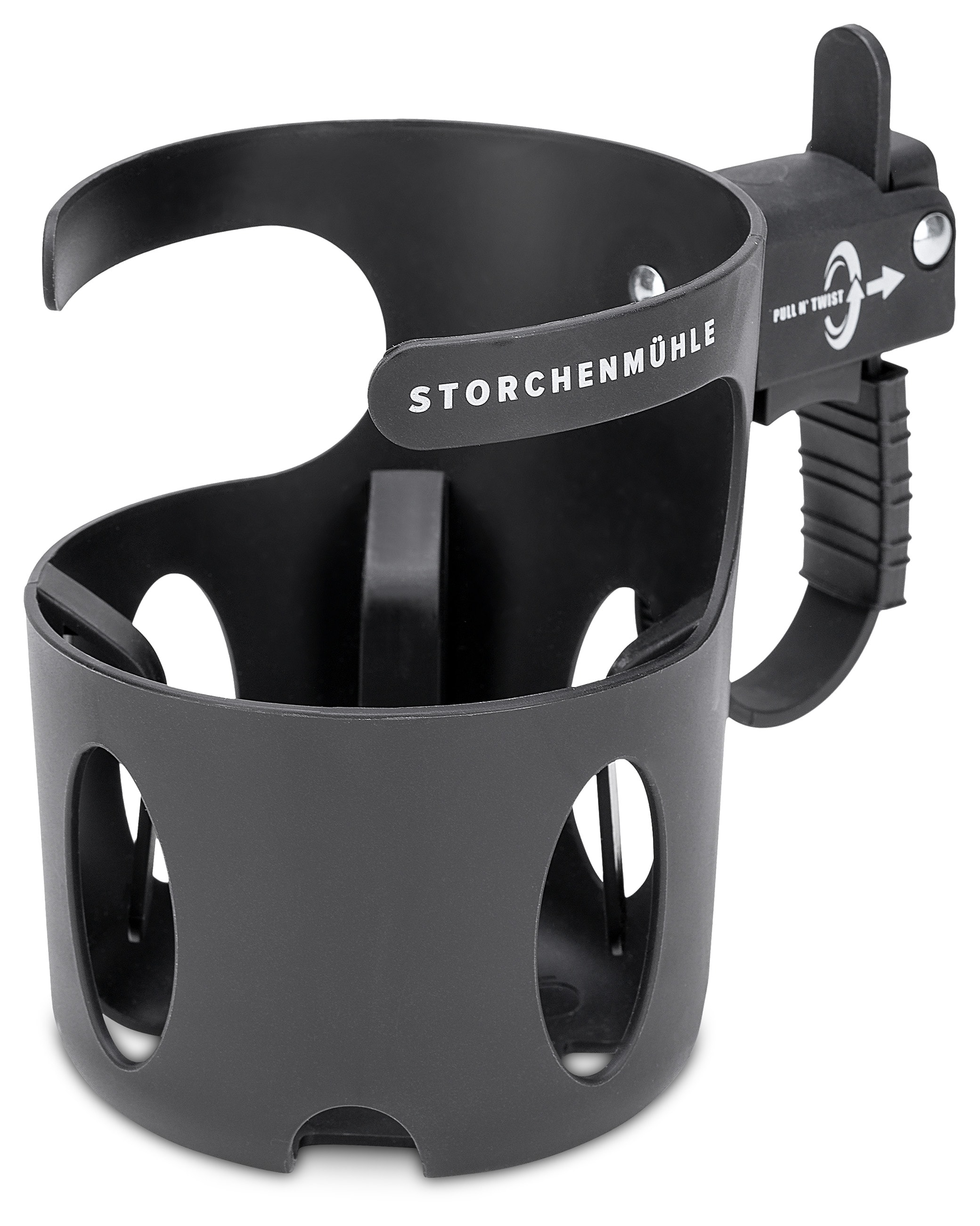 Storchenm&uuml;hle Universal-Becherhalter f&uuml;r Buggys & Kombi-Kinderwagen - schwarz - Bild 1