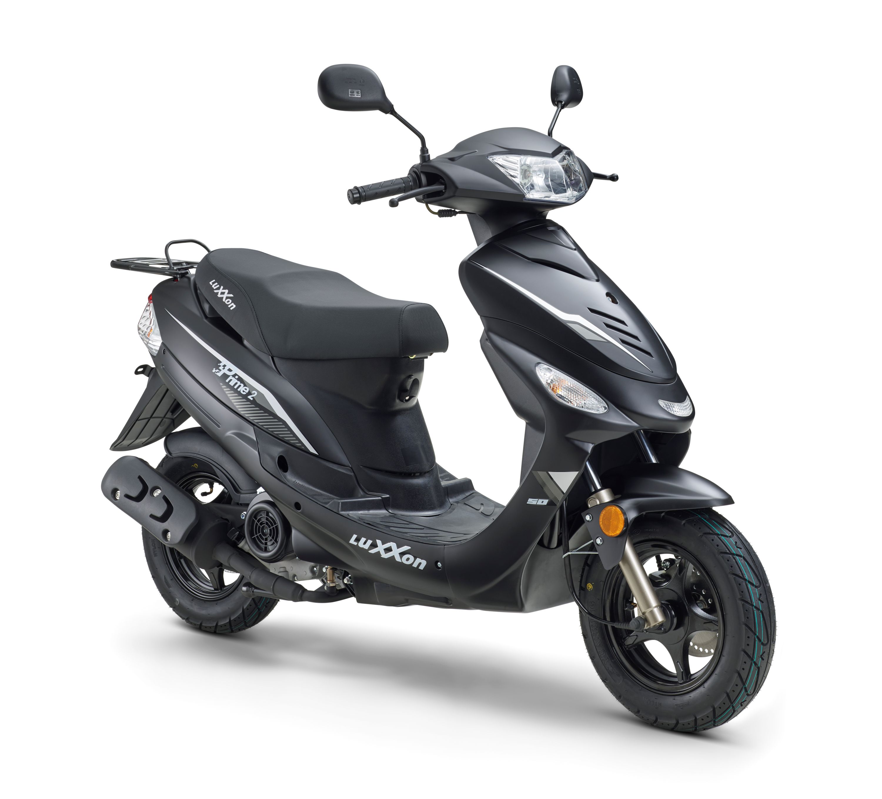 LuXXon Motorroller Prime 2, 50 ccm, 45 km/h, Euro 5, 10 Zoll, Automatik, Benzinbetrieben, 1 Zylinder, 4-Takt, schwarz - Bild 1