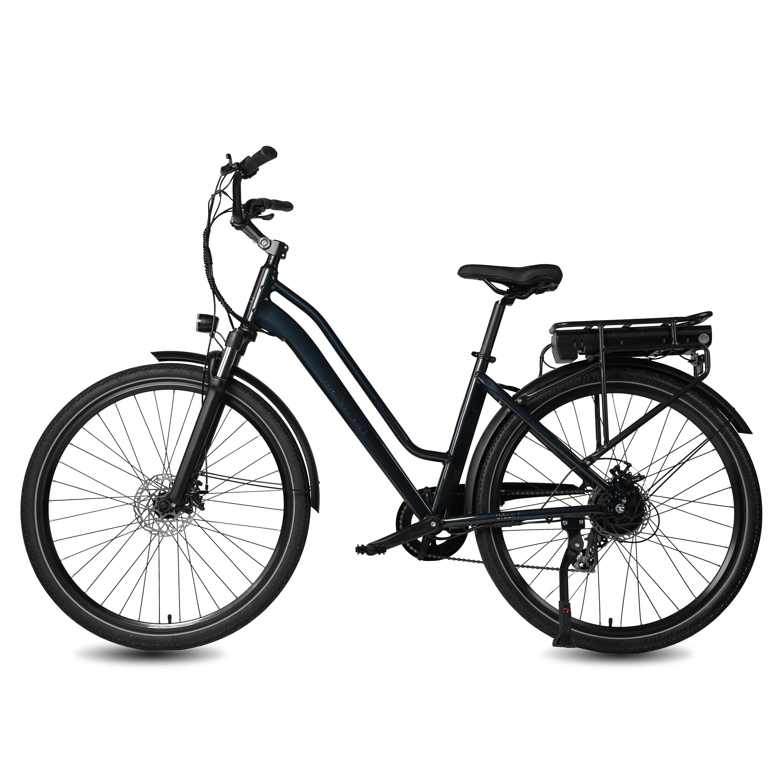 Maxtron Urban 7, City-E-Bike, unisex, 28" Zoll, dunkelblau - Bild 1