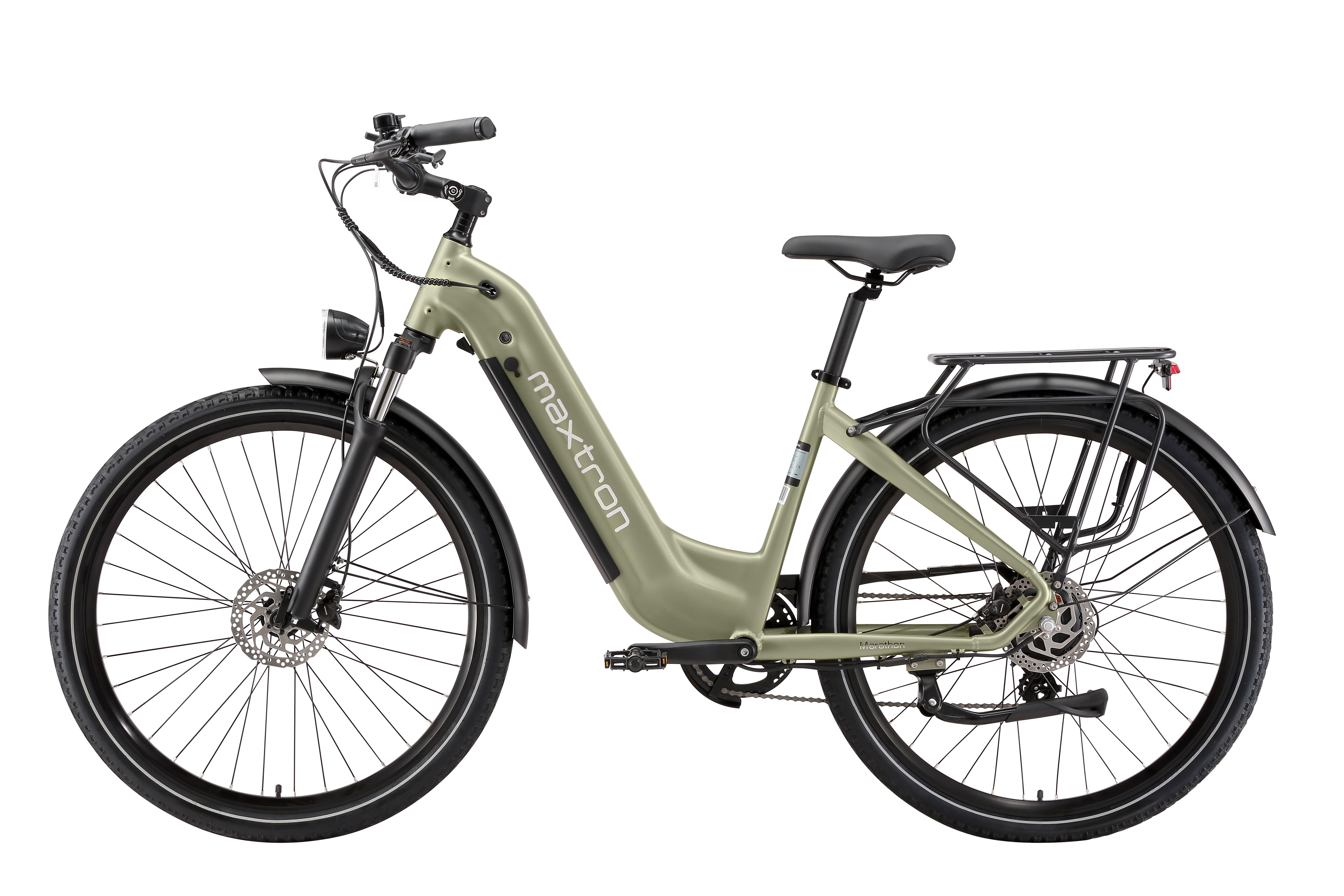 Maxtron Marathon, Trekking E-Bike, unisex, 28" Zoll, gr&uuml;n-metallic - Bild 1
