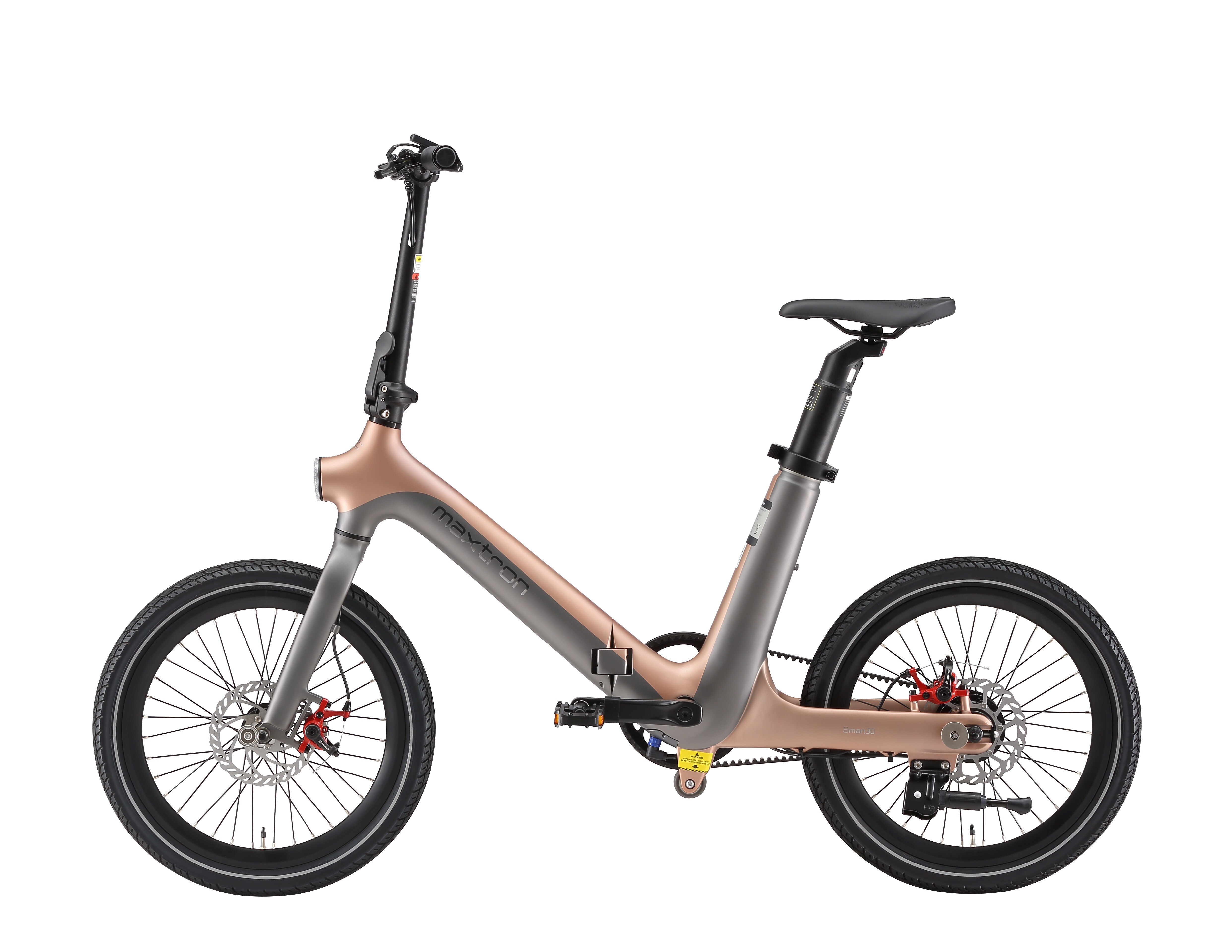 Maxtron Smart30, Falt-E-Bike, Riemenantrieb, 20" Zoll, rose-gold - Bild 1