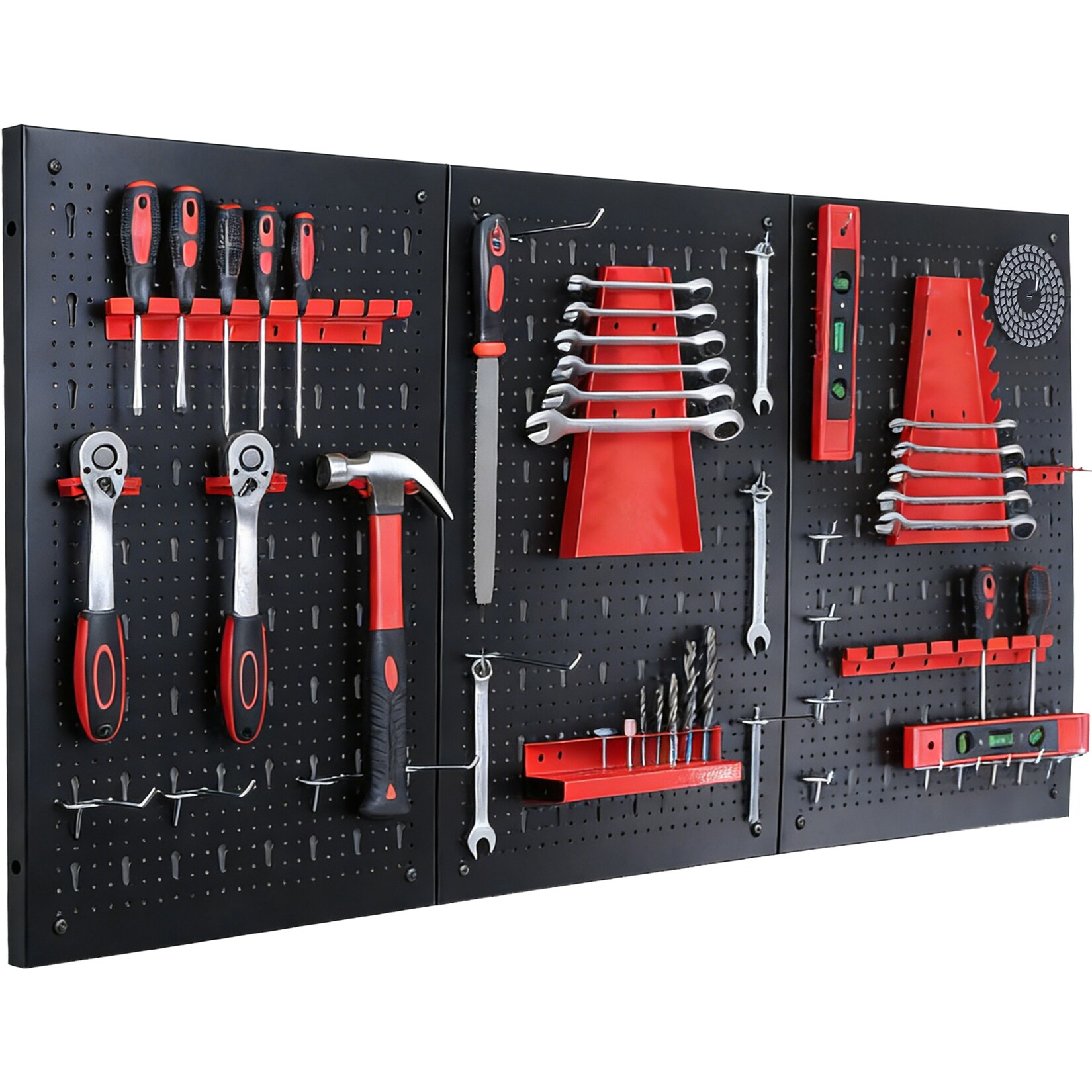 Floordirekt Werkzeugwand Parker Lochwand Set aus Metall mit Zubehör