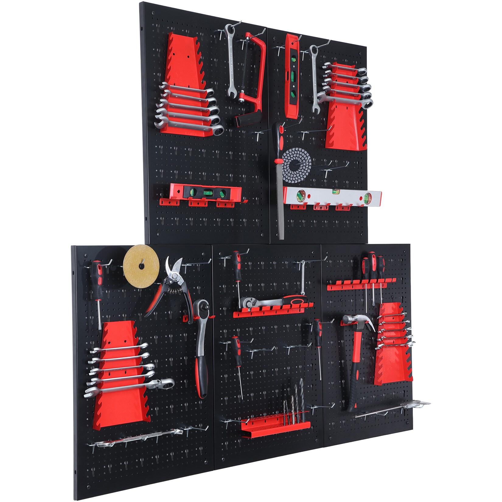 Floordirekt Werkzeugwand Parker Lochwand Set aus Metall mit Zubehör