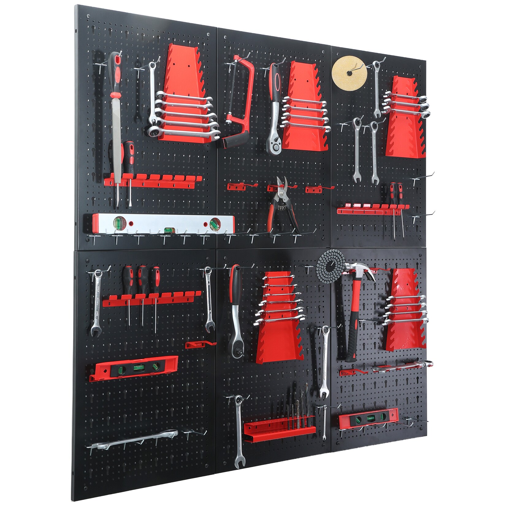 Floordirekt Werkzeugwand Parker Lochwand Set aus Metall mit Zubehör