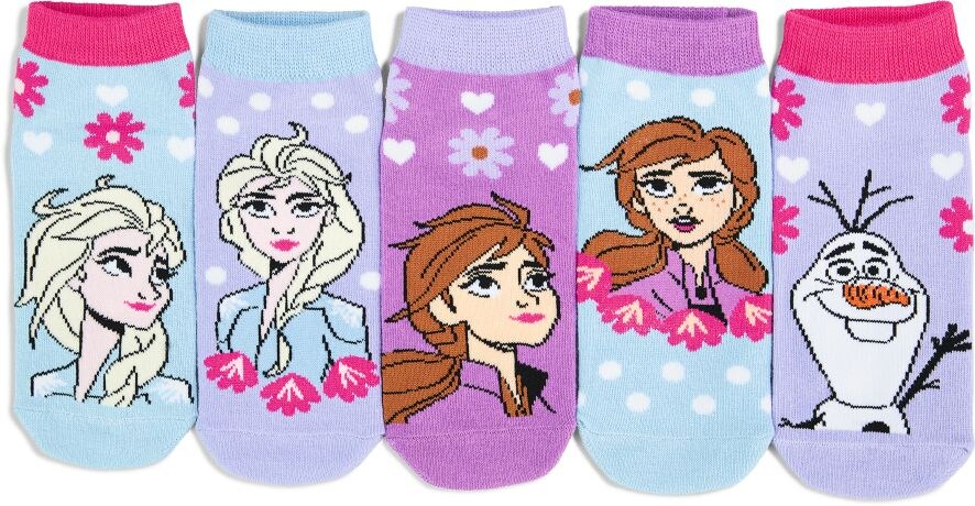 Kinder Sneaker Socken 5er Pack, Frozen Girls Size 31/34