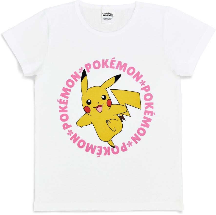 Kinder Pokemon T-Shirt weiß Gr. 122/128 -