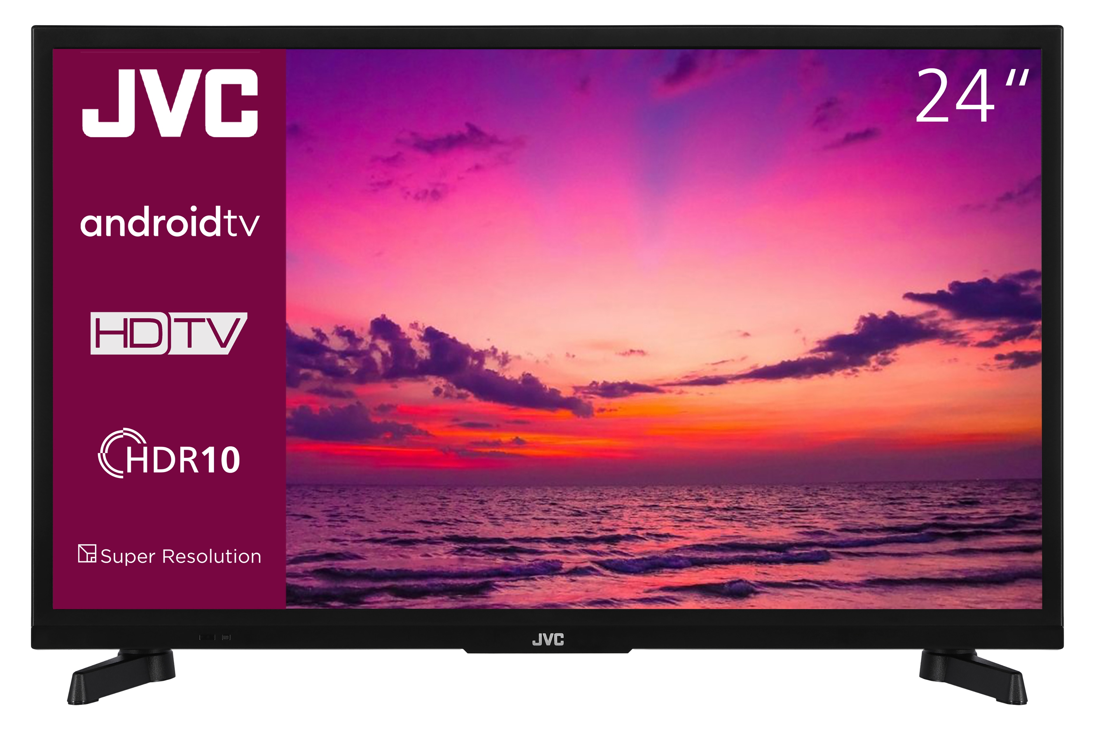 JVC LT-24VAH3455 Fernseher 24 Zoll Android Smart TV HD-Ready, HDR TV mit Triple-Tuner, LED TV (2026) - Bild 1