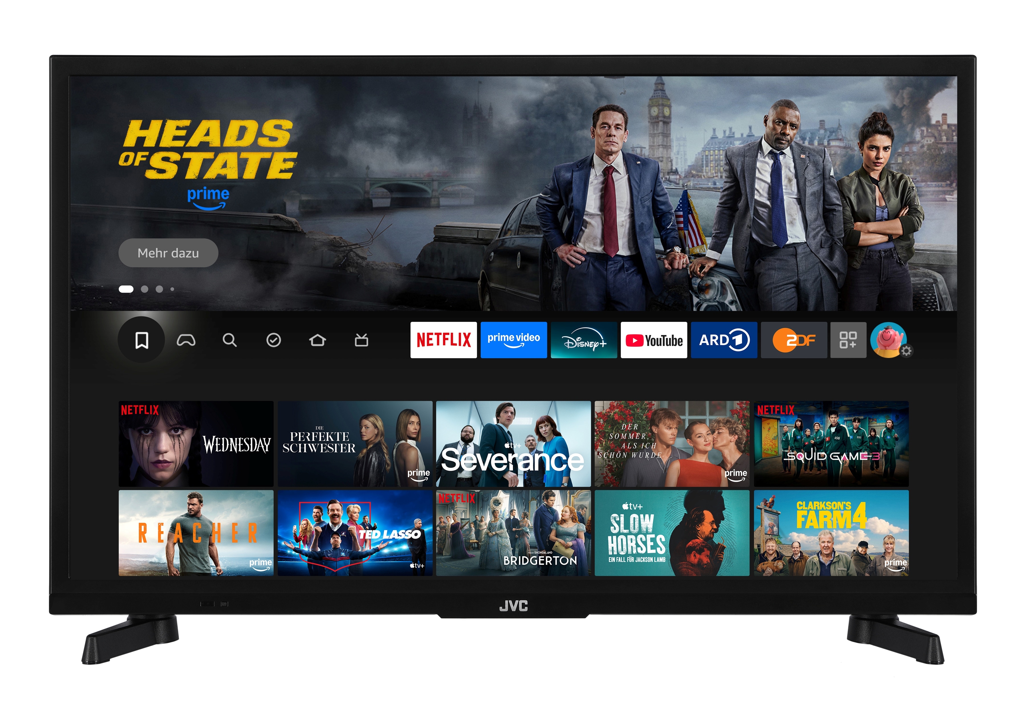 JVC LT-24VRH3555 Fernseher 24 Zoll Fire TV HD-Ready Smart TV HDR Alexa Triple-Tuner LED TV (2026) - Bild 1