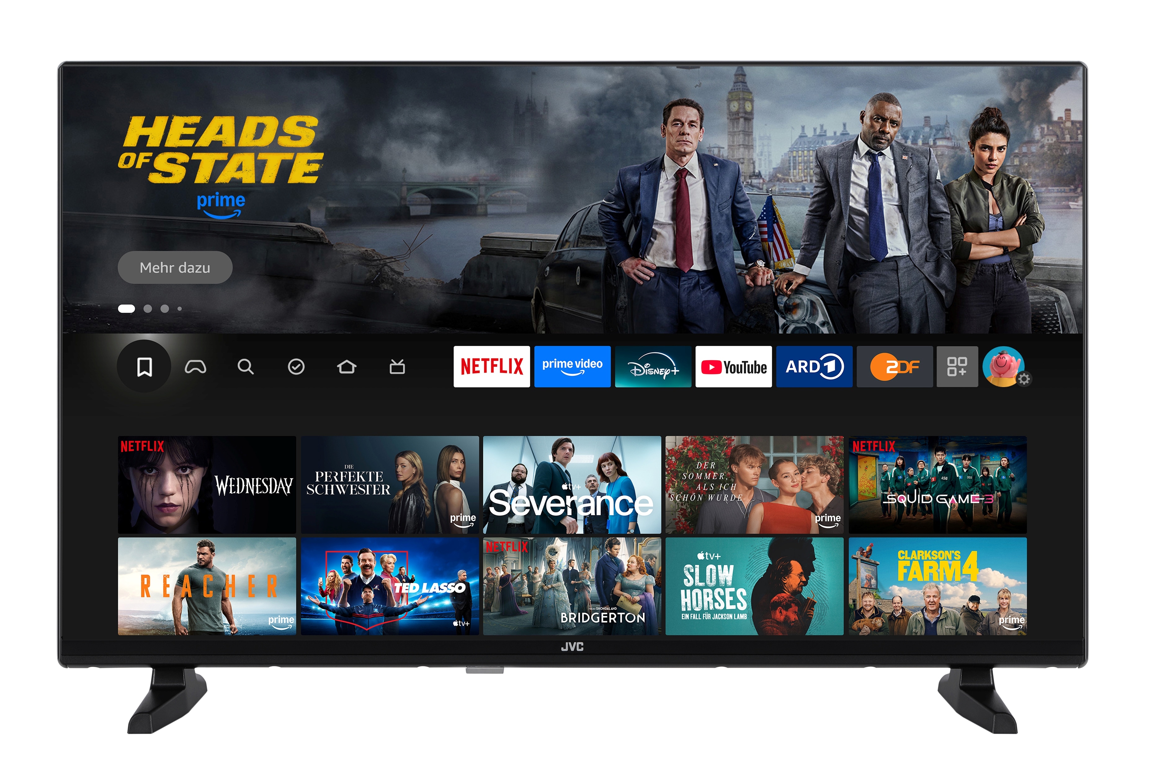 JVC LT-32VRH3555 Fernseher 32 Zoll Fire TV HD-Ready Smart TV HDR TV Alexa Triple-Tuner LED TV (2026) - Bild 1