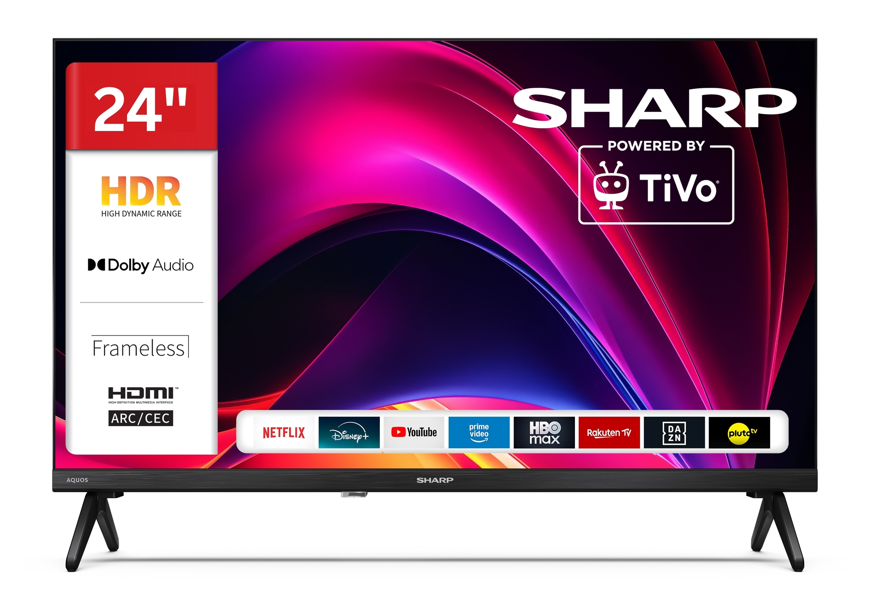 Sharp 24HE2745E Fernseher 24 Zoll Smart TV powered by TiVo - HDR Fernseher mit HD Aufl&ouml;sung (2026) - Bild 1