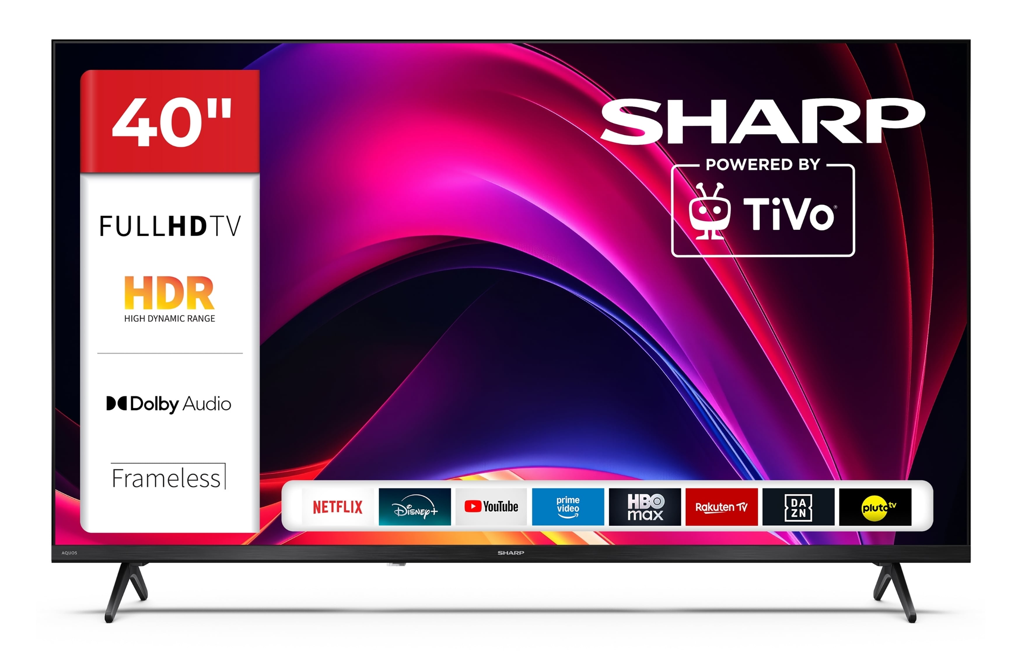 Sharp 40HE2745E Fernseher 40 Zoll Smart TV powered by TiVo - HDR Fernseher Full HD Aufl&ouml;sung (2026) - Bild 1