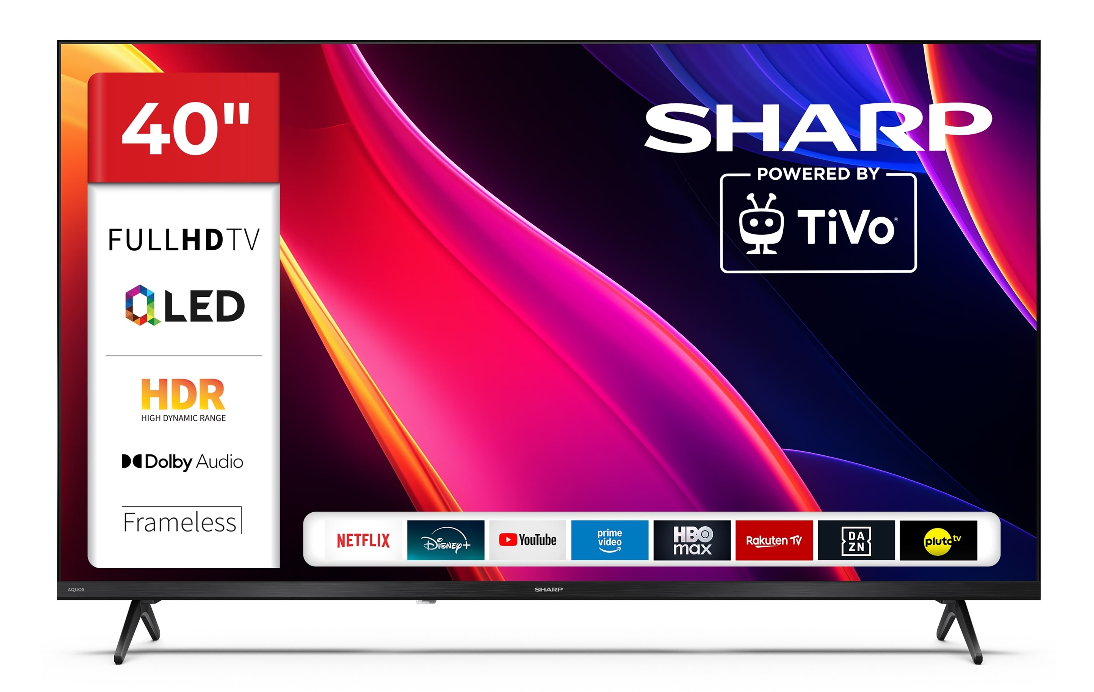 Sharp 40HE3745E QLED Fernseher 40 Zoll Smart TV powered by TiVo HDR TV mit Full HD Aufl&ouml;sung (2026) - Bild 1